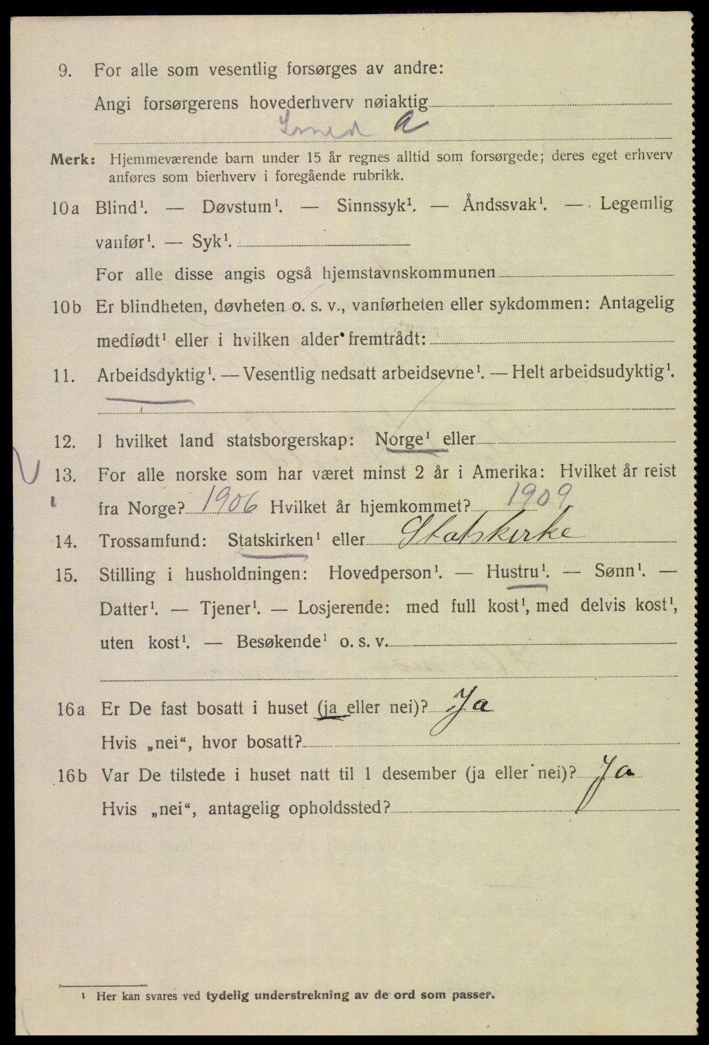 SAK, 1920 census for Mandal, 1920, p. 6844