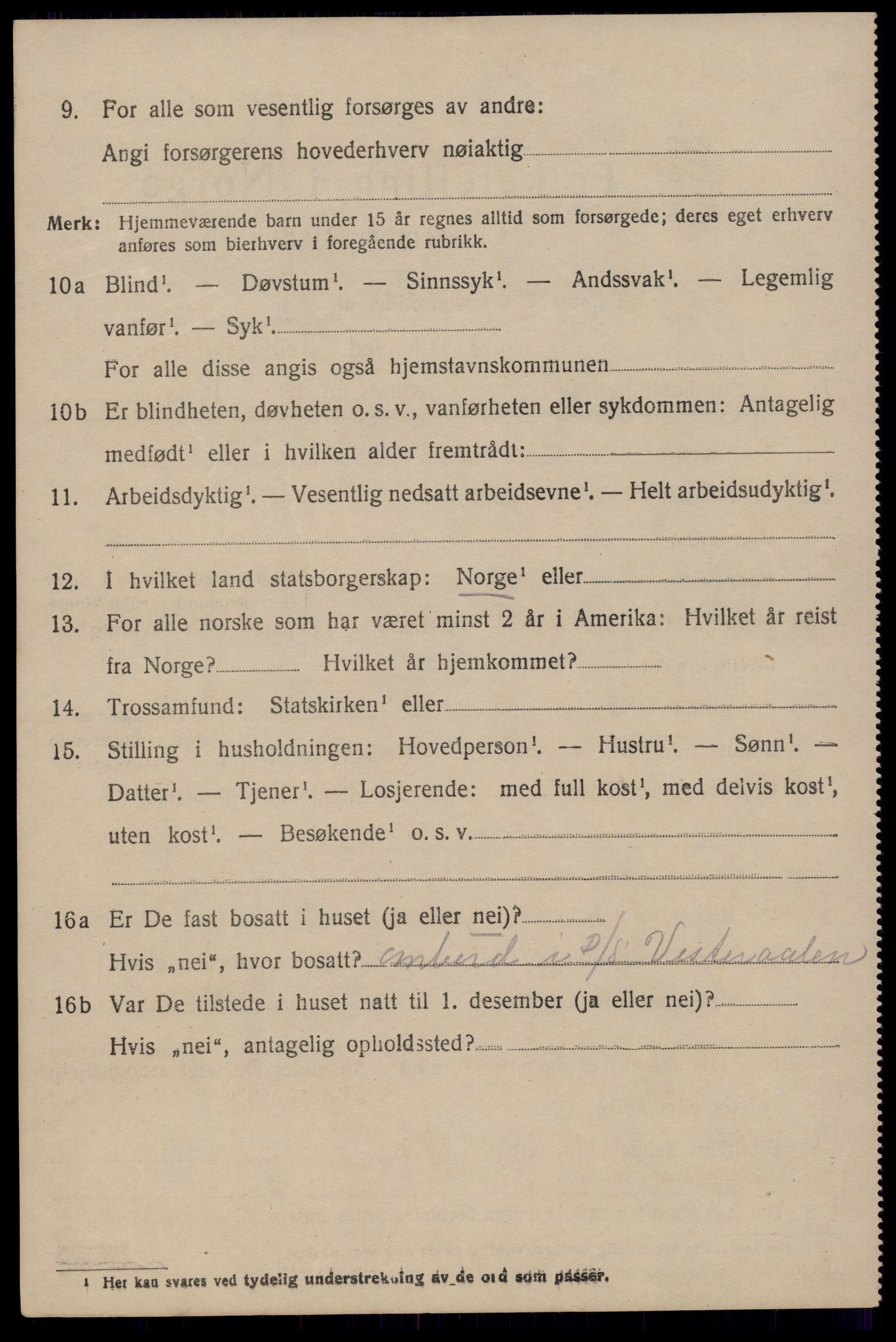 RA, 1920 census: Additional forms, 1920, p. 4136