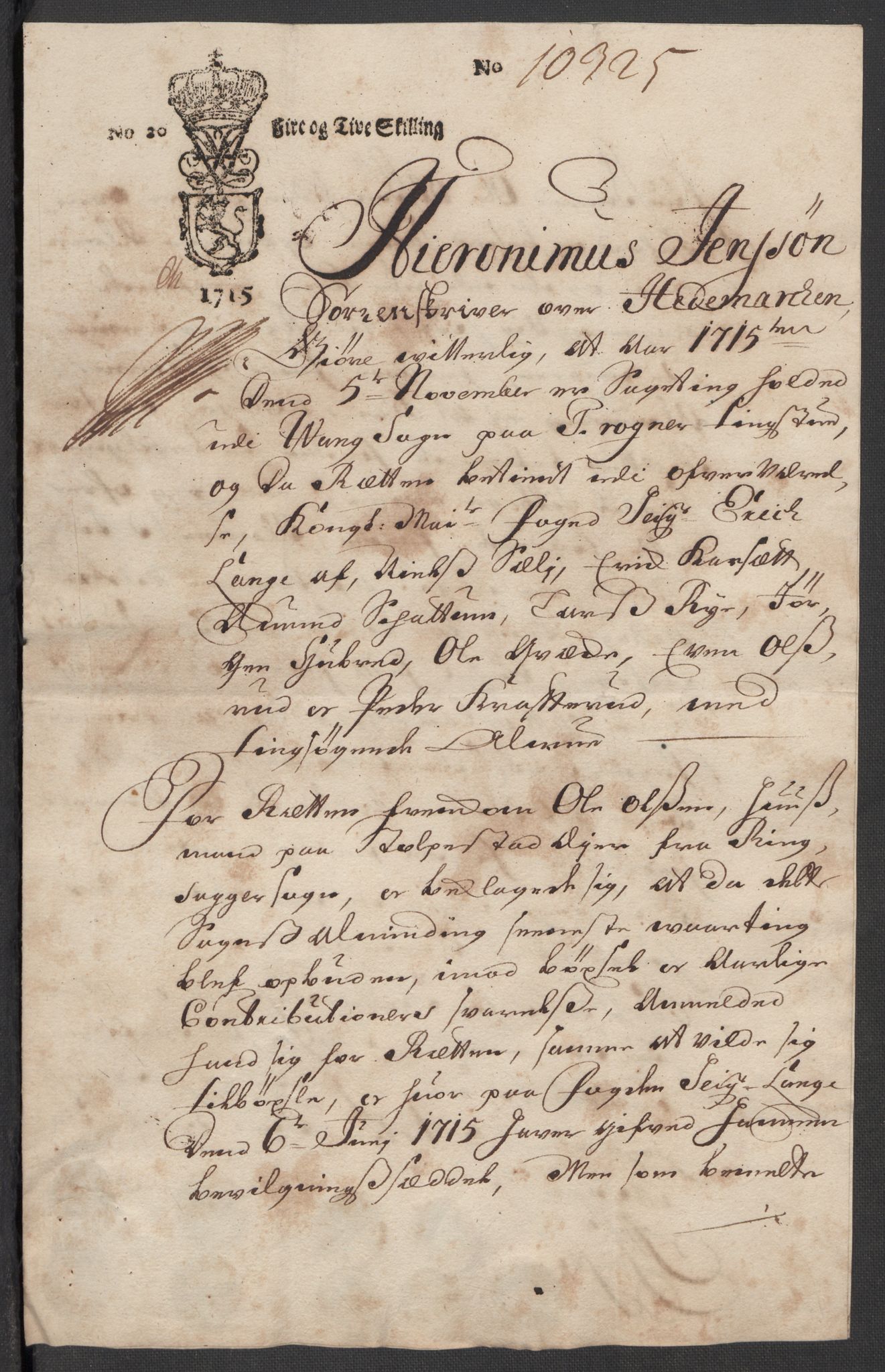 Rentekammeret inntil 1814, Reviderte regnskaper, Fogderegnskap, AV/RA-EA-4092/R16/L1053: Fogderegnskap Hedmark, 1715, p. 160