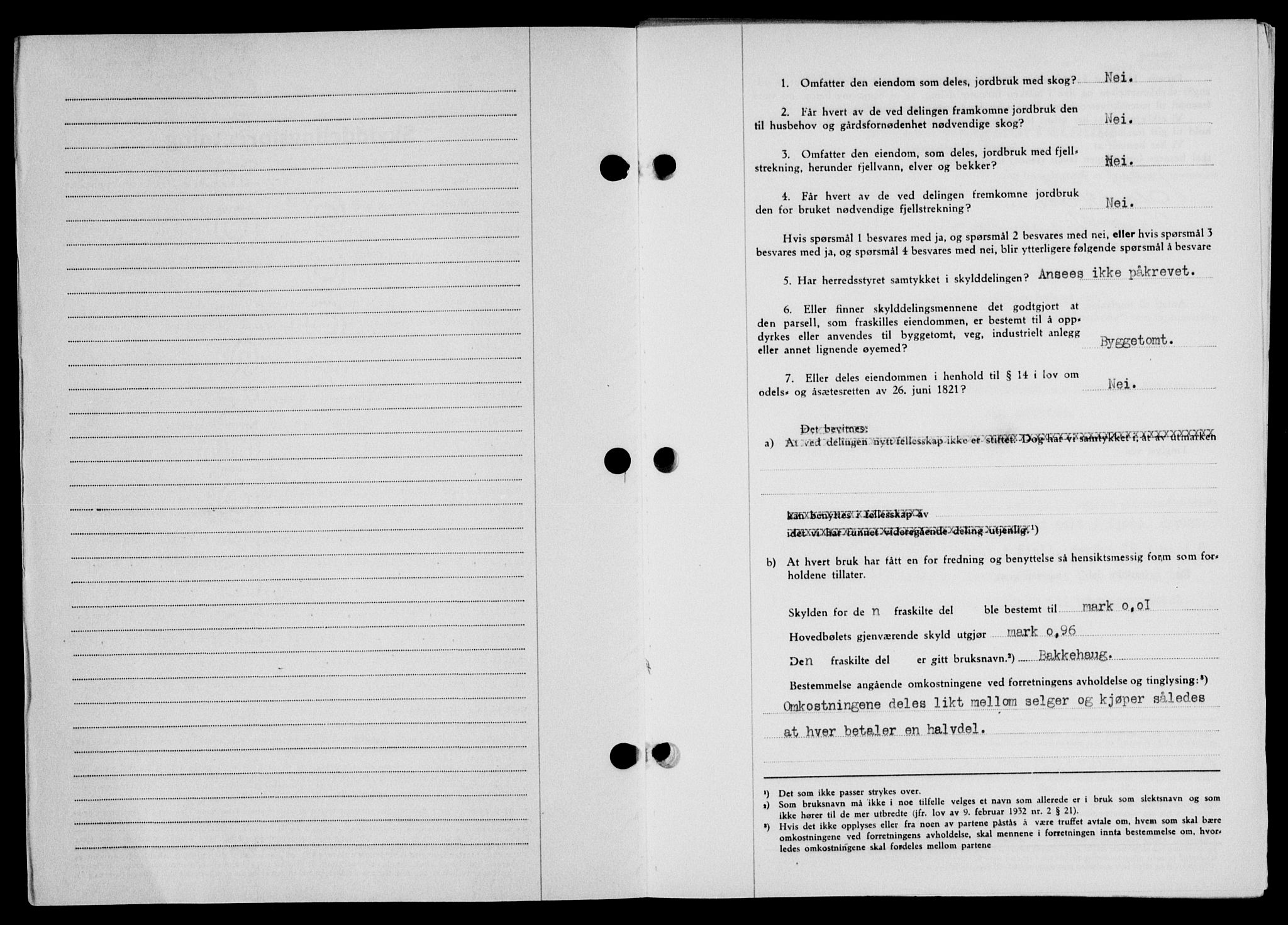 Lofoten sorenskriveri, SAT/A-0017/1/2/2C/L0021a: Mortgage book no. 21a, 1949-1949, Diary no: : 2318/1949