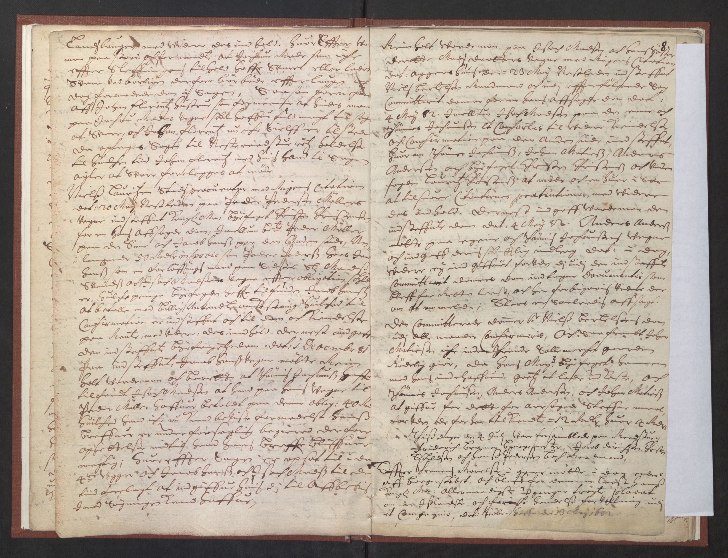 Christiania rådstuerett, AV/SAO-A-11132/F/Fa/L0014: Justisprotokoll, 1682, p. 7b-8a