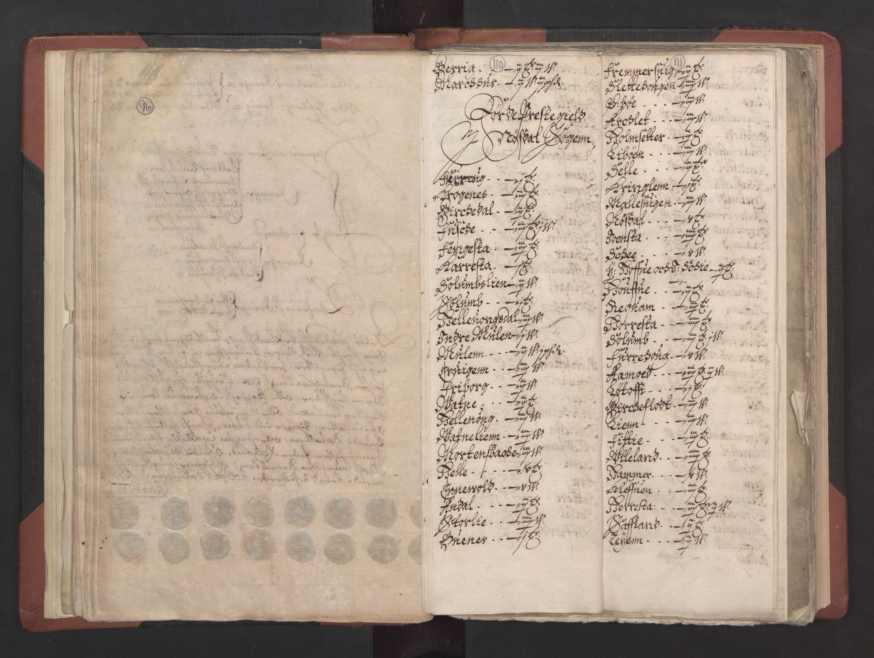RA, Bailiff's Census 1664-1666, no. 15: Nordfjord fogderi and Sunnfjord fogderi, 1664, p. 110-111