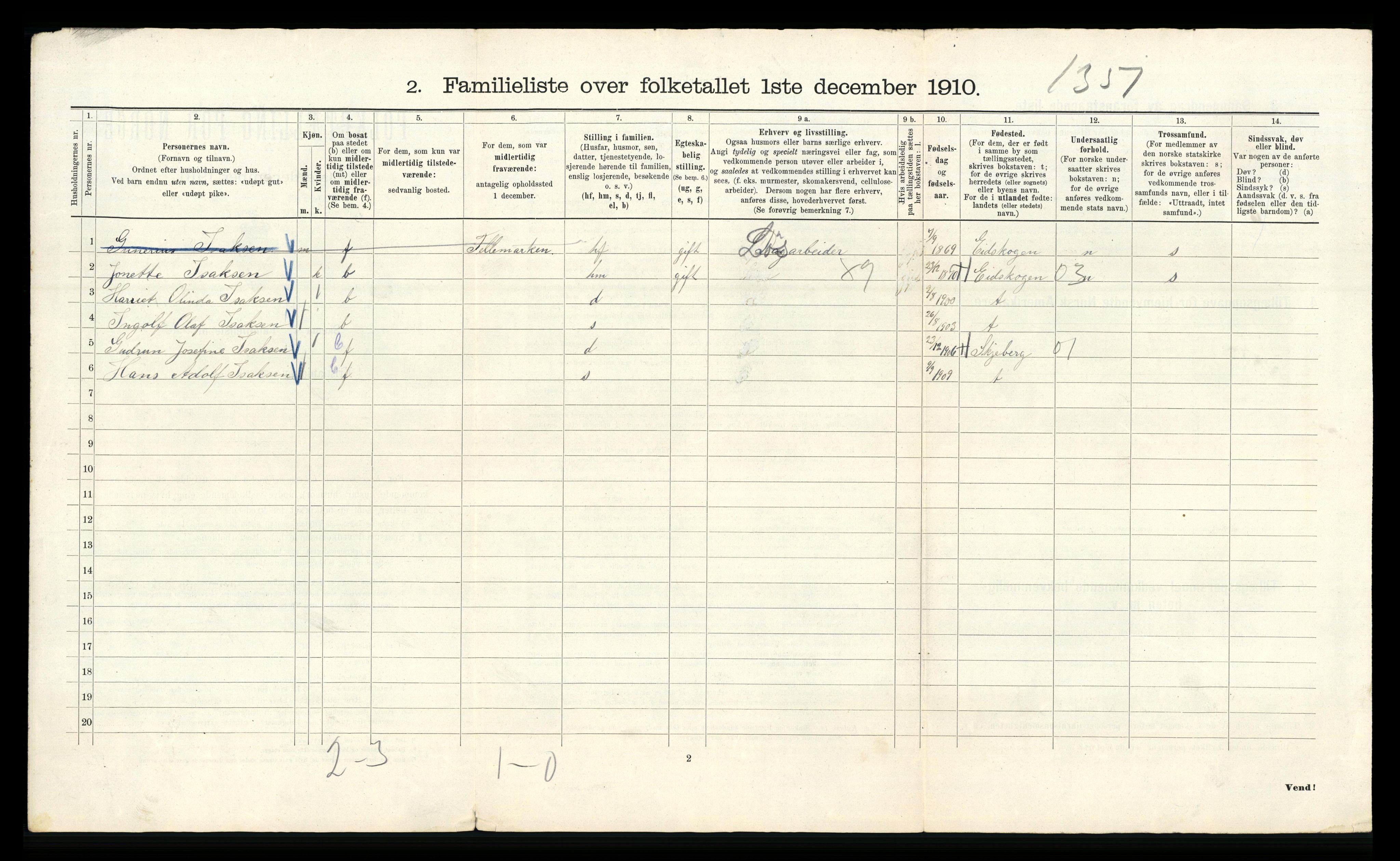 RA, 1910 census for Kristiania, 1910, p. 90370