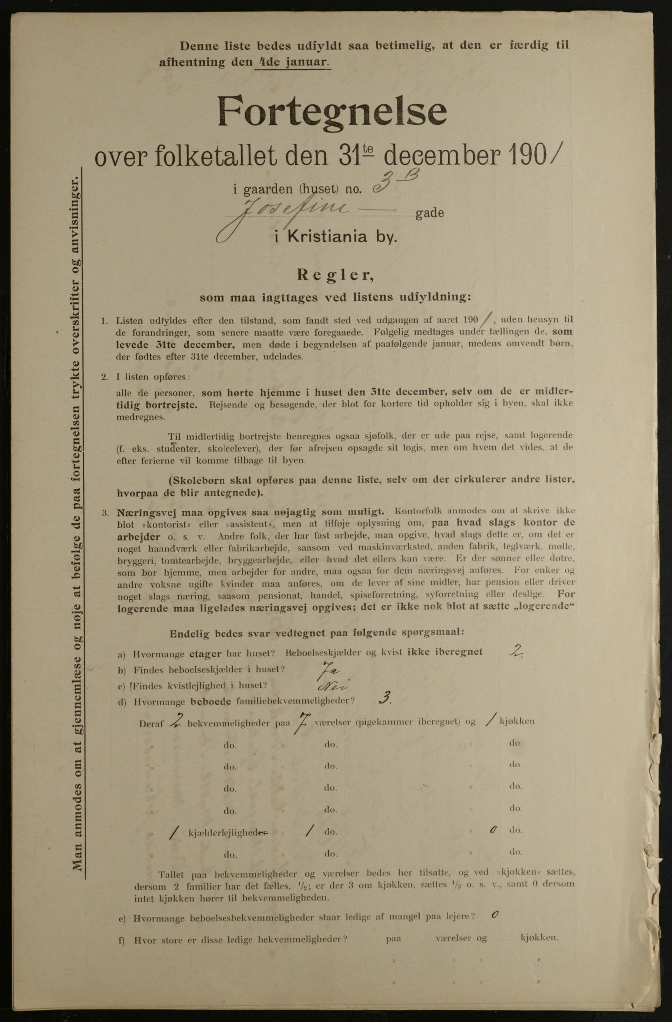 OBA, Municipal Census 1901 for Kristiania, 1901, p. 7370