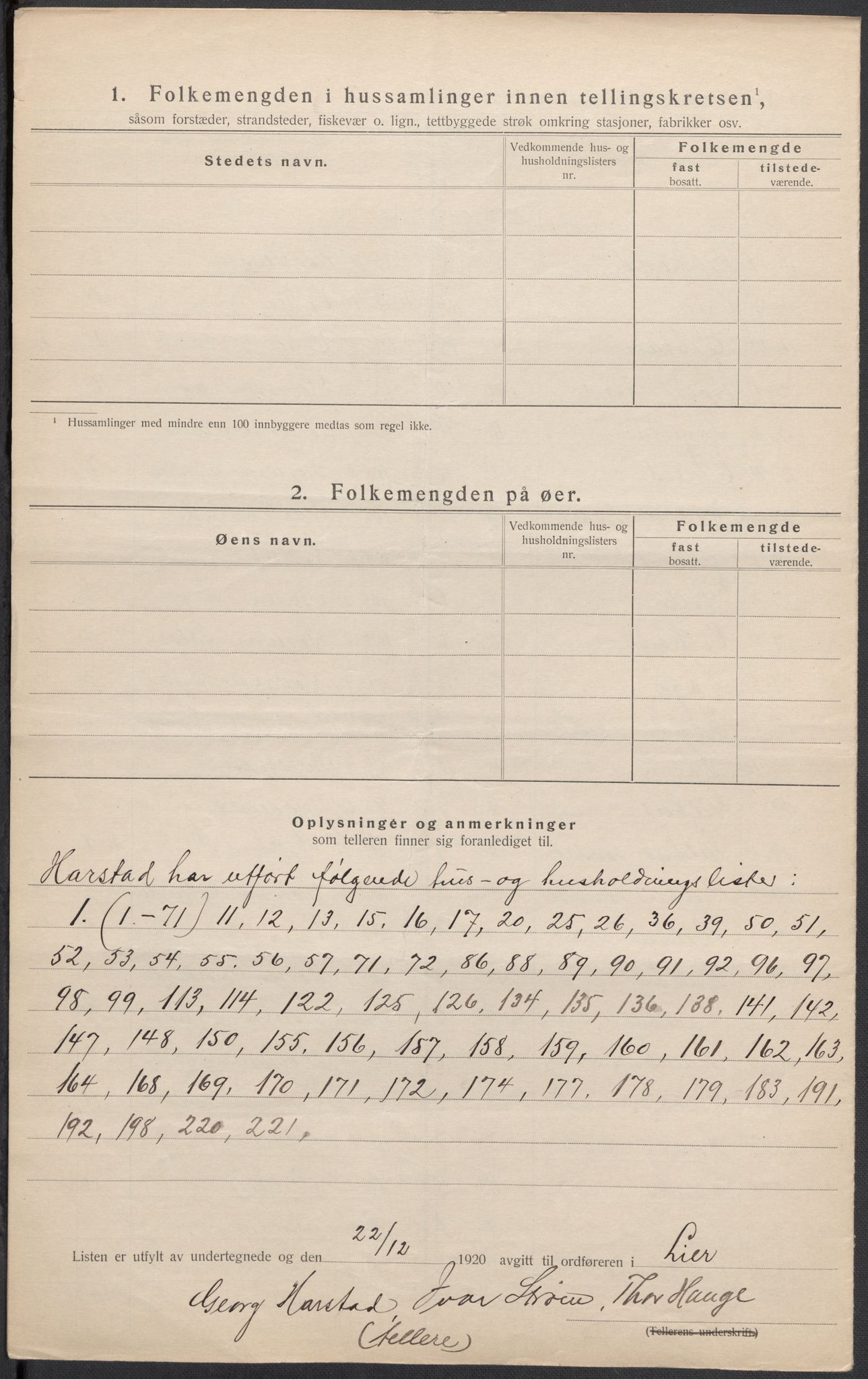 SAKO, 1920 census for Lier, 1920, p. 17