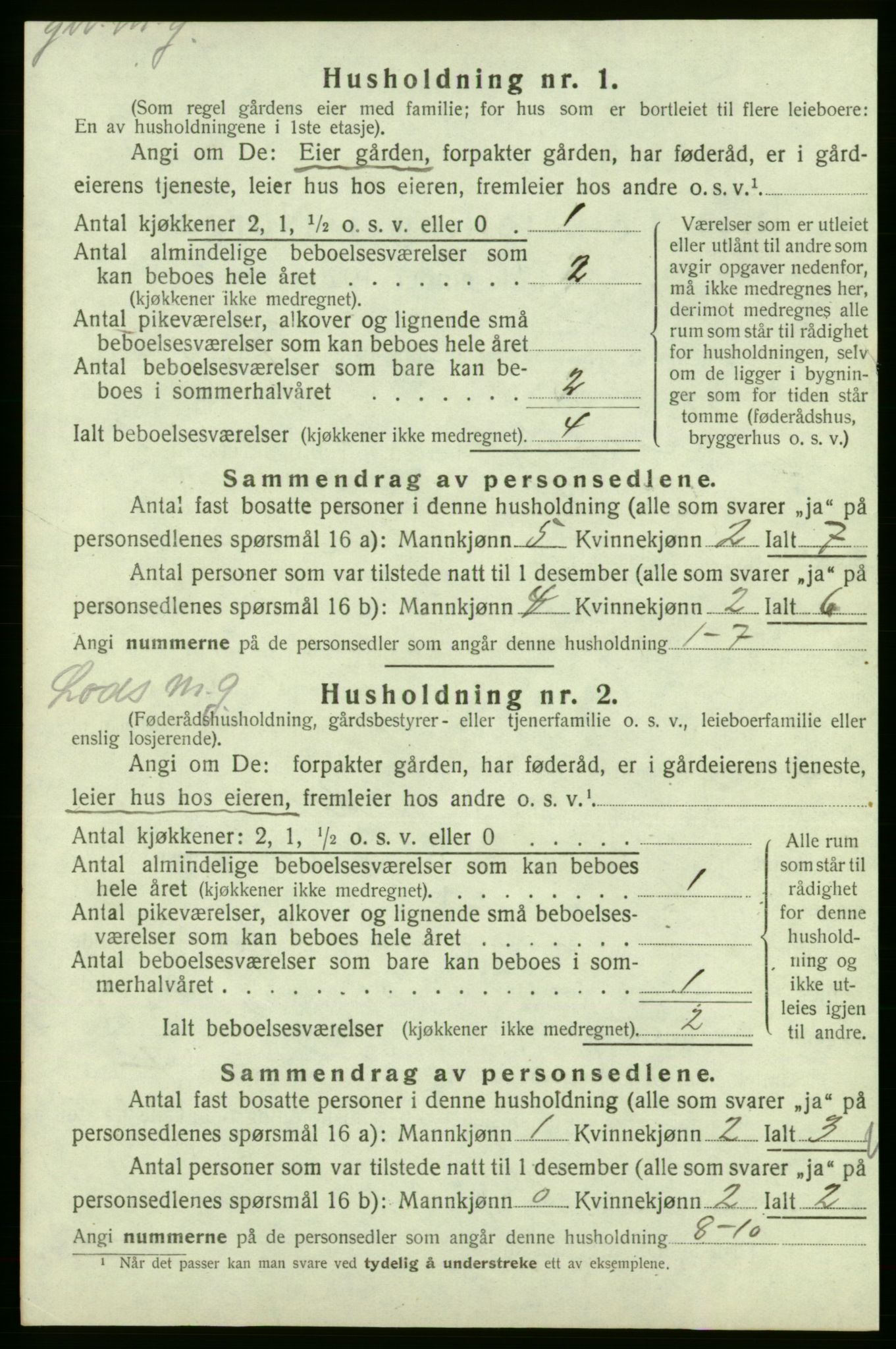 SAB, 1920 census for Varaldsøy, 1920, p. 47