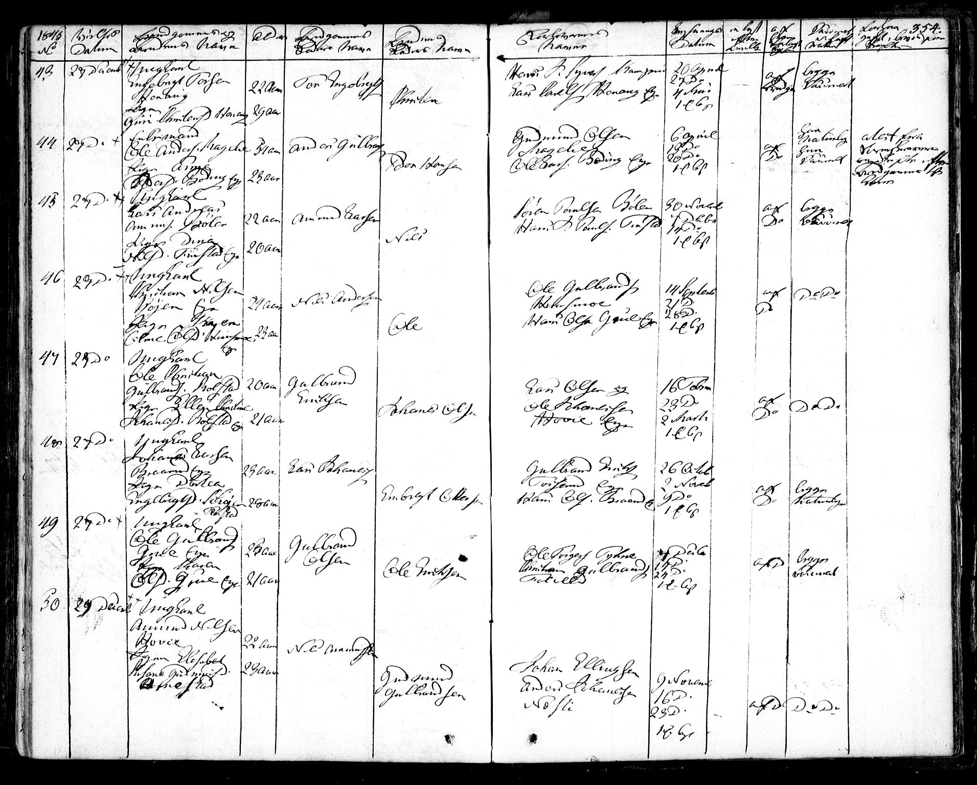 Nes prestekontor Kirkebøker, AV/SAO-A-10410/F/Fa/L0006: Parish register (official) no. I 6, 1833-1845, p. 354