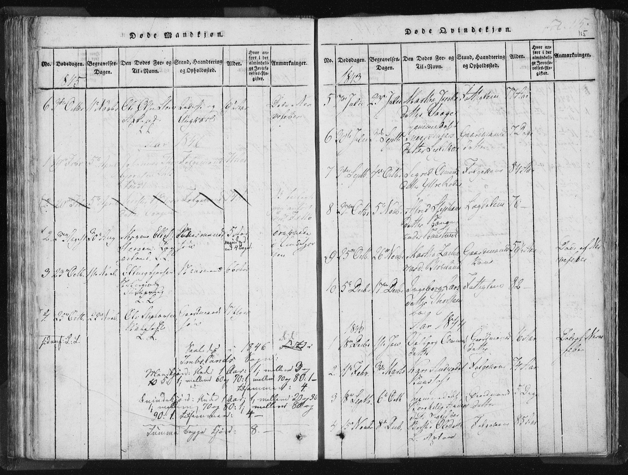 Vikedal sokneprestkontor, SAST/A-101840/01/IV: Parish register (official) no. A 5, 1817-1850, p. 115