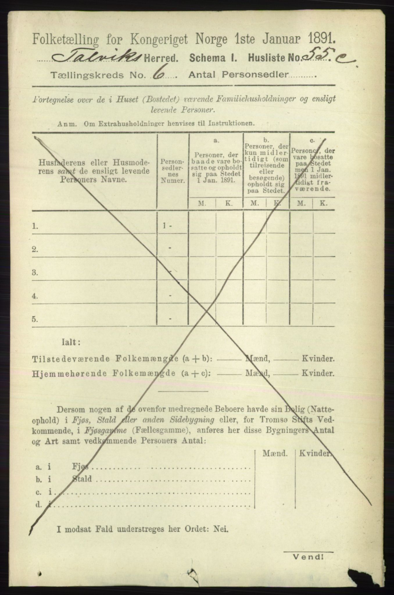 RA, 1891 census for 2013 Talvik, 1891, p. 1613