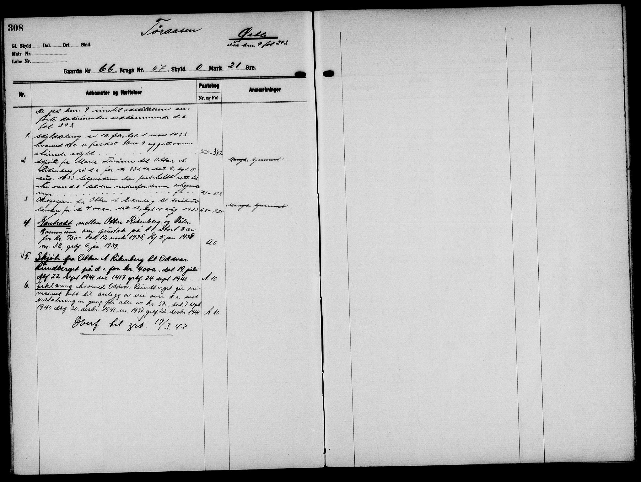 Solør tingrett, AV/SAH-TING-008/H/Ha/Hak/L0005: Mortgage register no. V, 1900-1935, p. 308