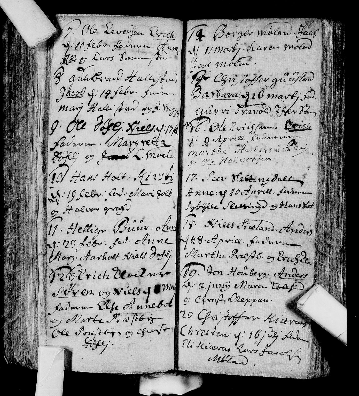 Andebu kirkebøker, AV/SAKO-A-336/F/Fa/L0001: Parish register (official) no. 1 /1, 1623-1738, p. 88