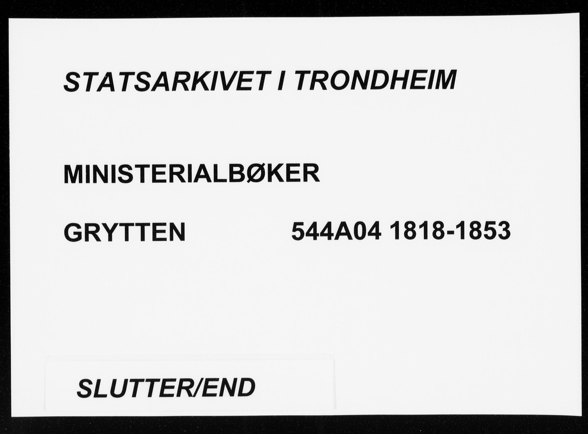 Ministerialprotokoller, klokkerbøker og fødselsregistre - Møre og Romsdal, AV/SAT-A-1454/544/L0571: Parish register (official) no. 544A04, 1818-1853