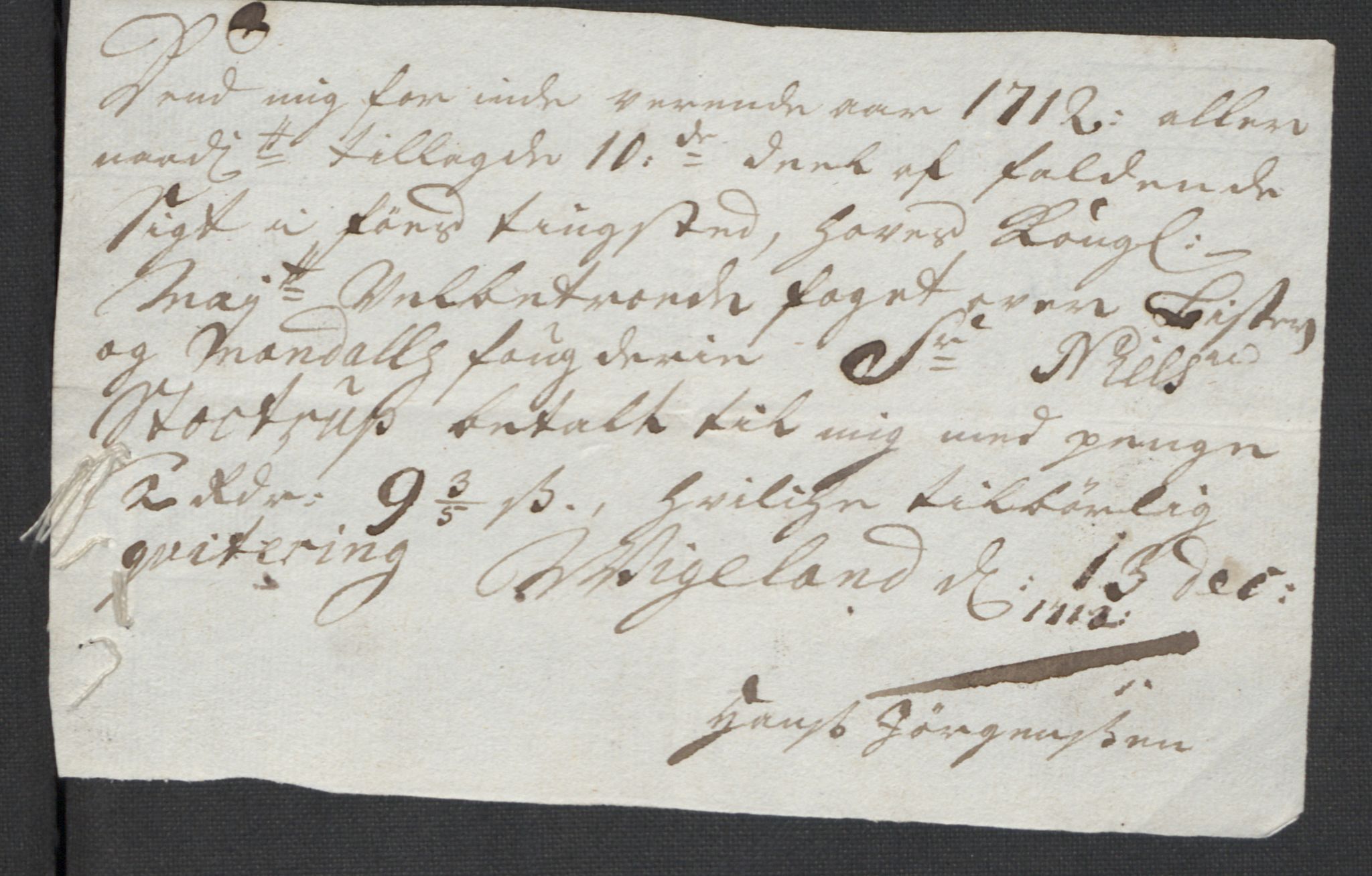 Rentekammeret inntil 1814, Reviderte regnskaper, Fogderegnskap, AV/RA-EA-4092/R43/L2555: Fogderegnskap Lista og Mandal, 1712, p. 237