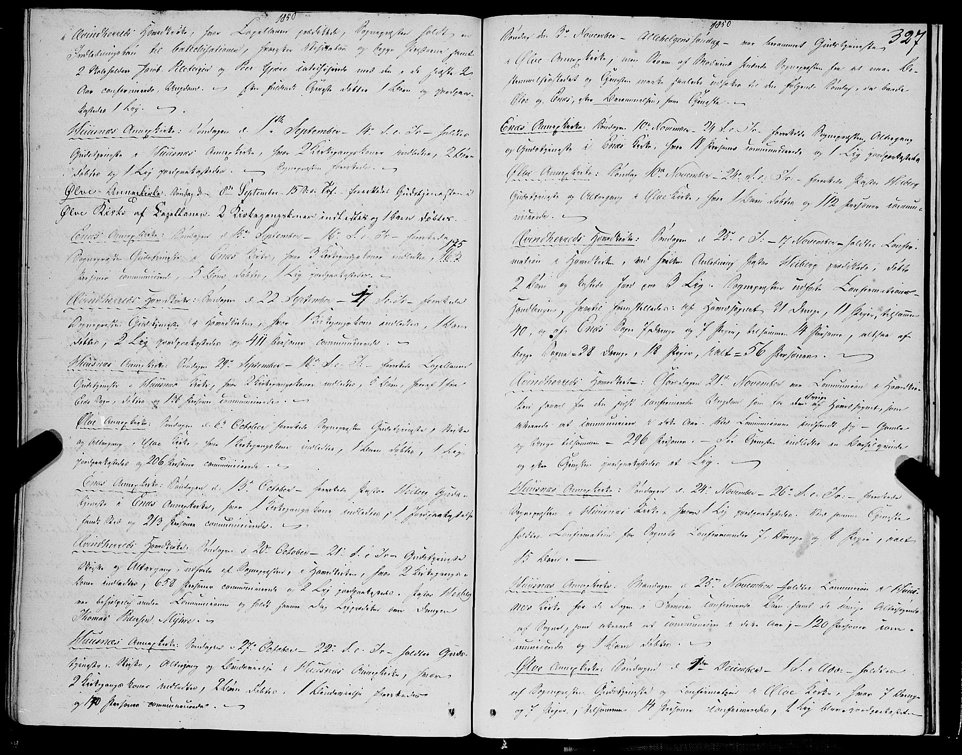 Kvinnherad sokneprestembete, SAB/A-76401/H/Haa: Parish register (official) no. A 7, 1843-1853, p. 327