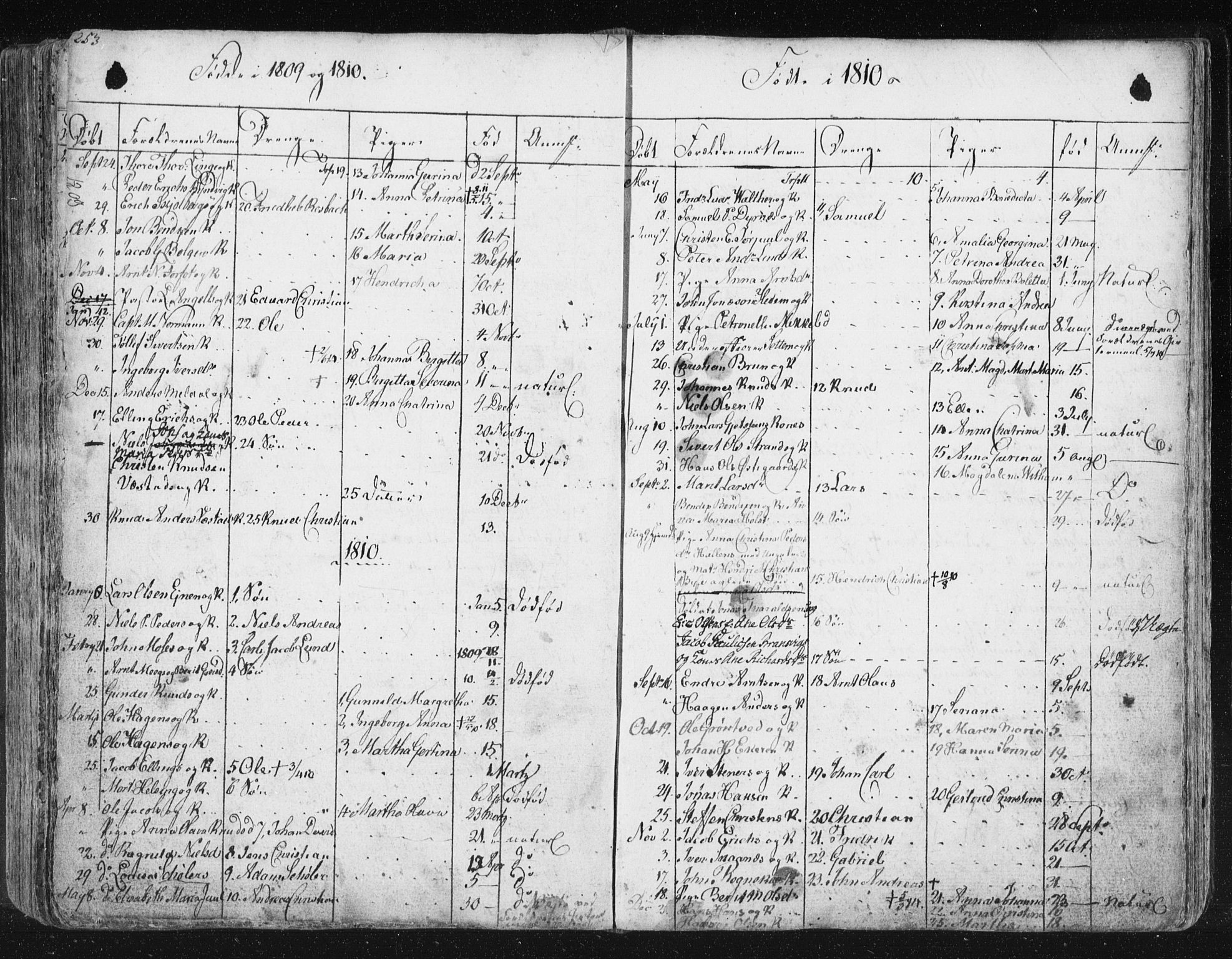 Ministerialprotokoller, klokkerbøker og fødselsregistre - Møre og Romsdal, SAT/A-1454/572/L0841: Parish register (official) no. 572A04, 1784-1819, p. 253