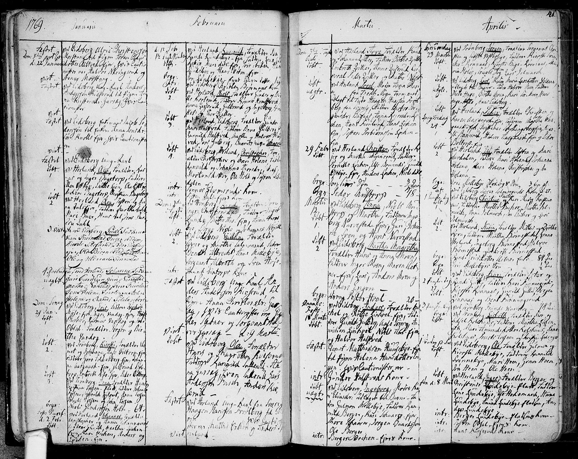 Eidsberg prestekontor Kirkebøker, SAO/A-10905/F/Fa/L0004: Parish register (official) no. I 4, 1759-1788, p. 41