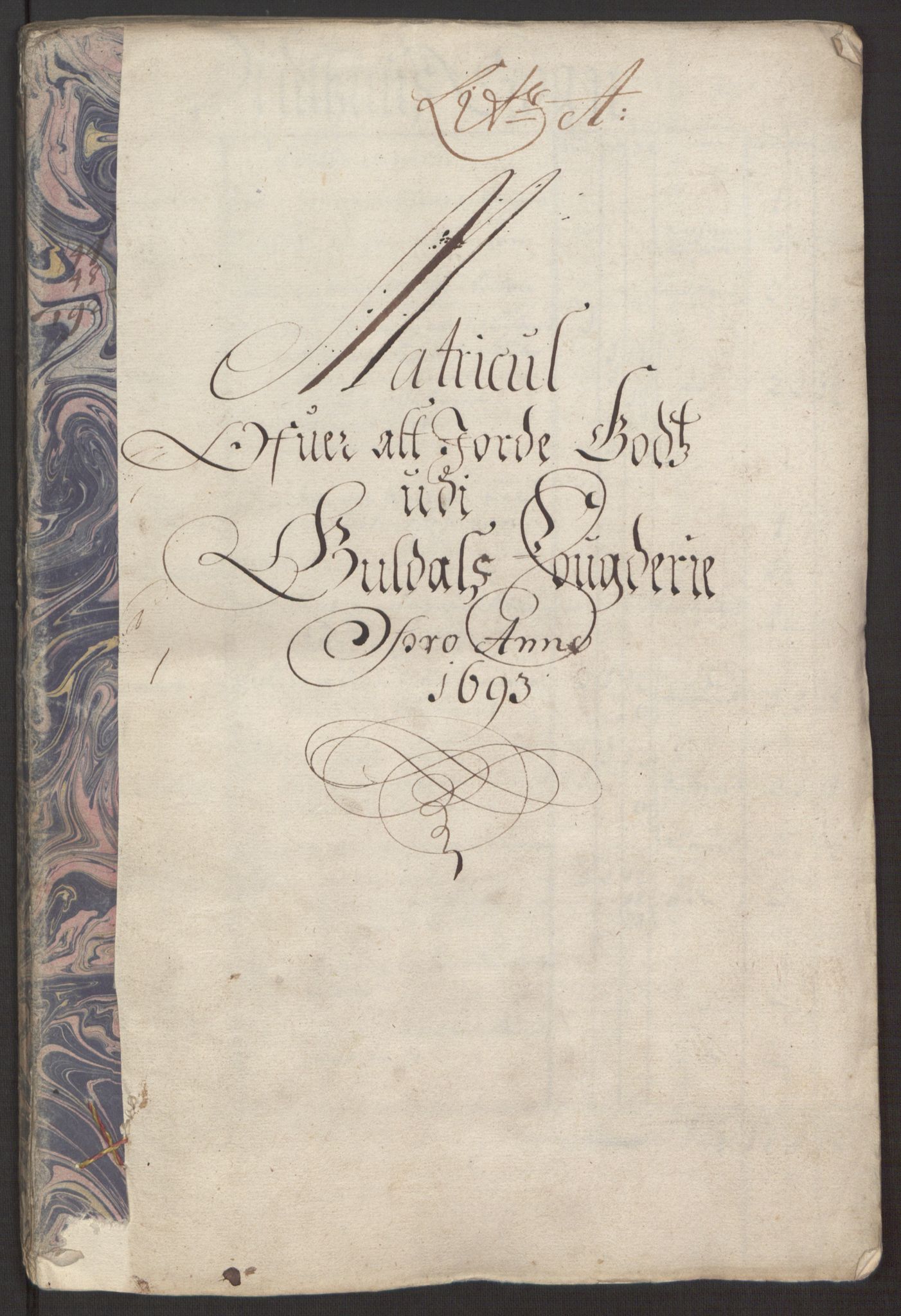 Rentekammeret inntil 1814, Reviderte regnskaper, Fogderegnskap, RA/EA-4092/R59/L3943: Fogderegnskap Gauldal, 1693, p. 34