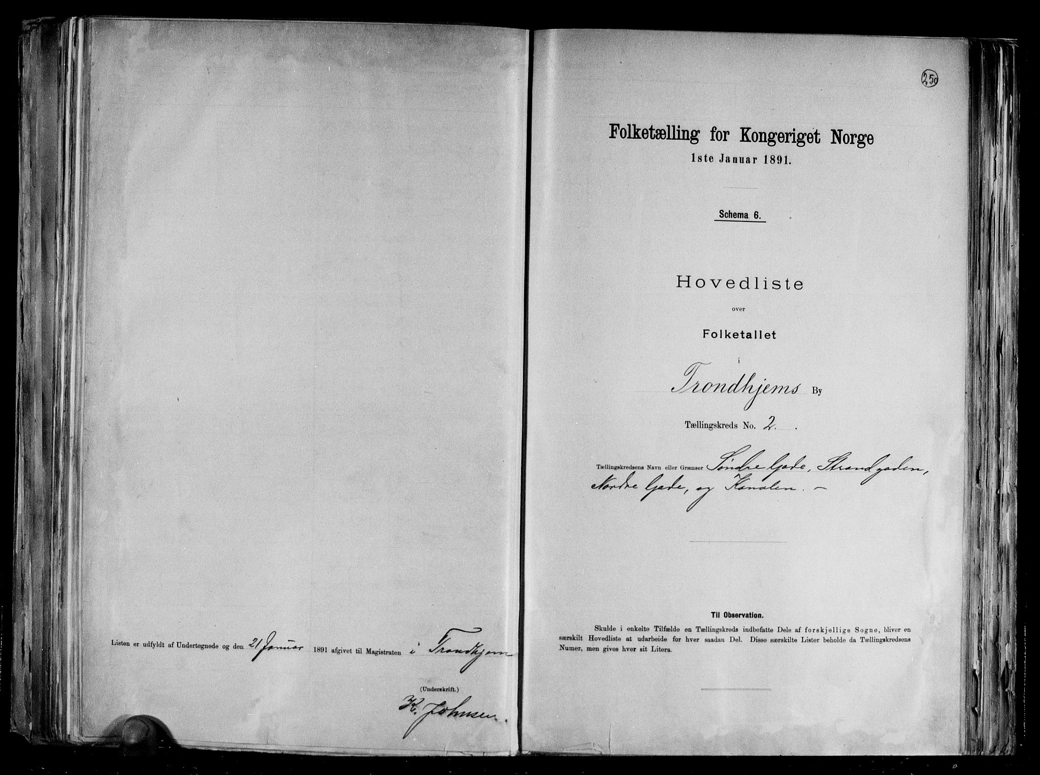 RA, 1891 census for 1601 Trondheim, 1891, p. 11