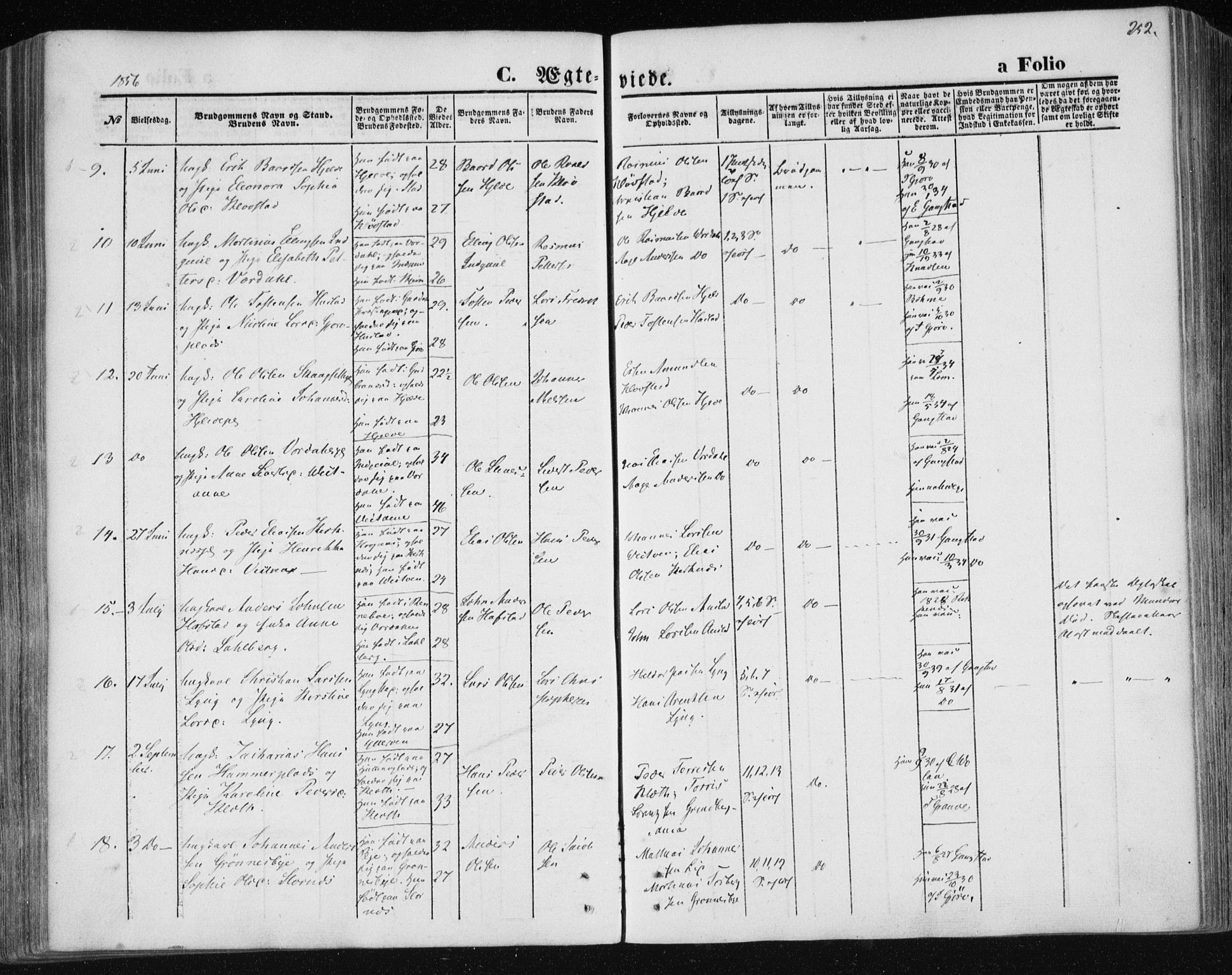 Ministerialprotokoller, klokkerbøker og fødselsregistre - Nord-Trøndelag, SAT/A-1458/730/L0283: Parish register (official) no. 730A08, 1855-1865, p. 252
