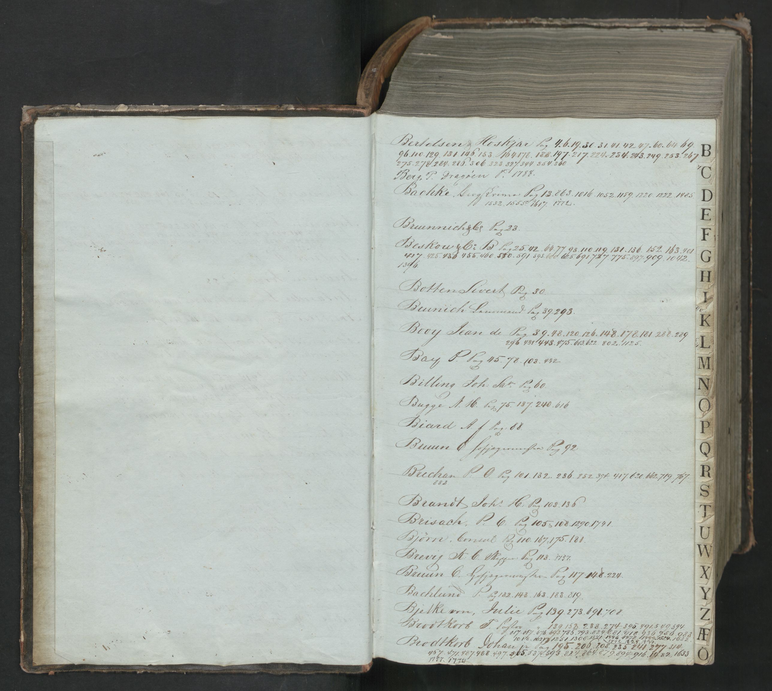 Hoë, Herman & Co, AV/SAT-PA-0280/11/L0035: Kopibok, innenlandsk, 1839-1845