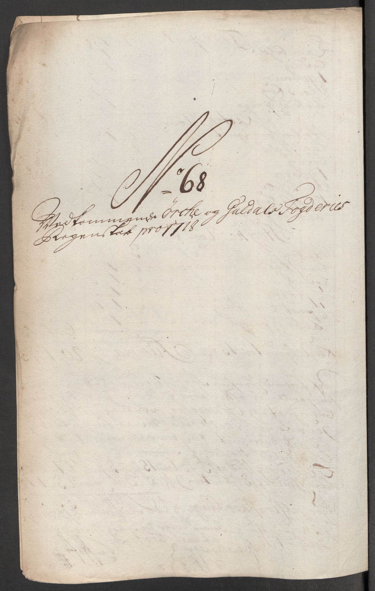 Rentekammeret inntil 1814, Reviderte regnskaper, Fogderegnskap, RA/EA-4092/R60/L3972: Fogderegnskap Orkdal og Gauldal, 1718, p. 147