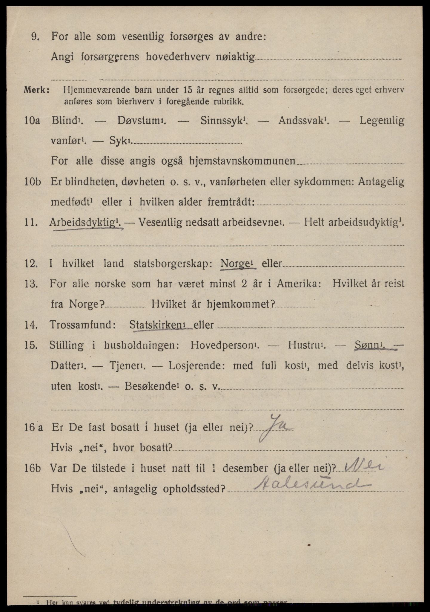 SAT, 1920 census for Haram, 1920, p. 1834