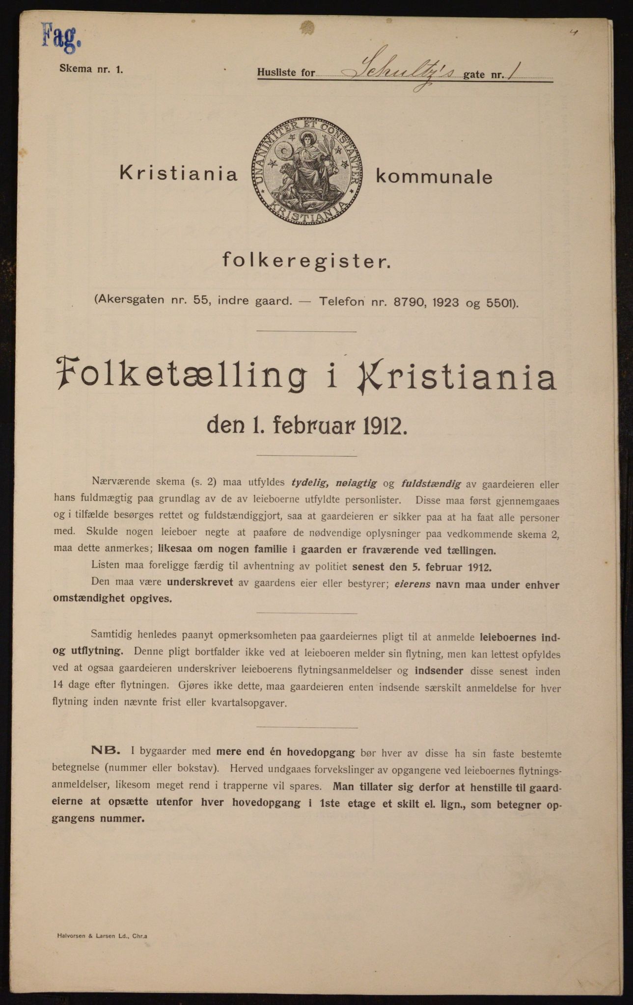 OBA, Municipal Census 1912 for Kristiania, 1912, p. 90738