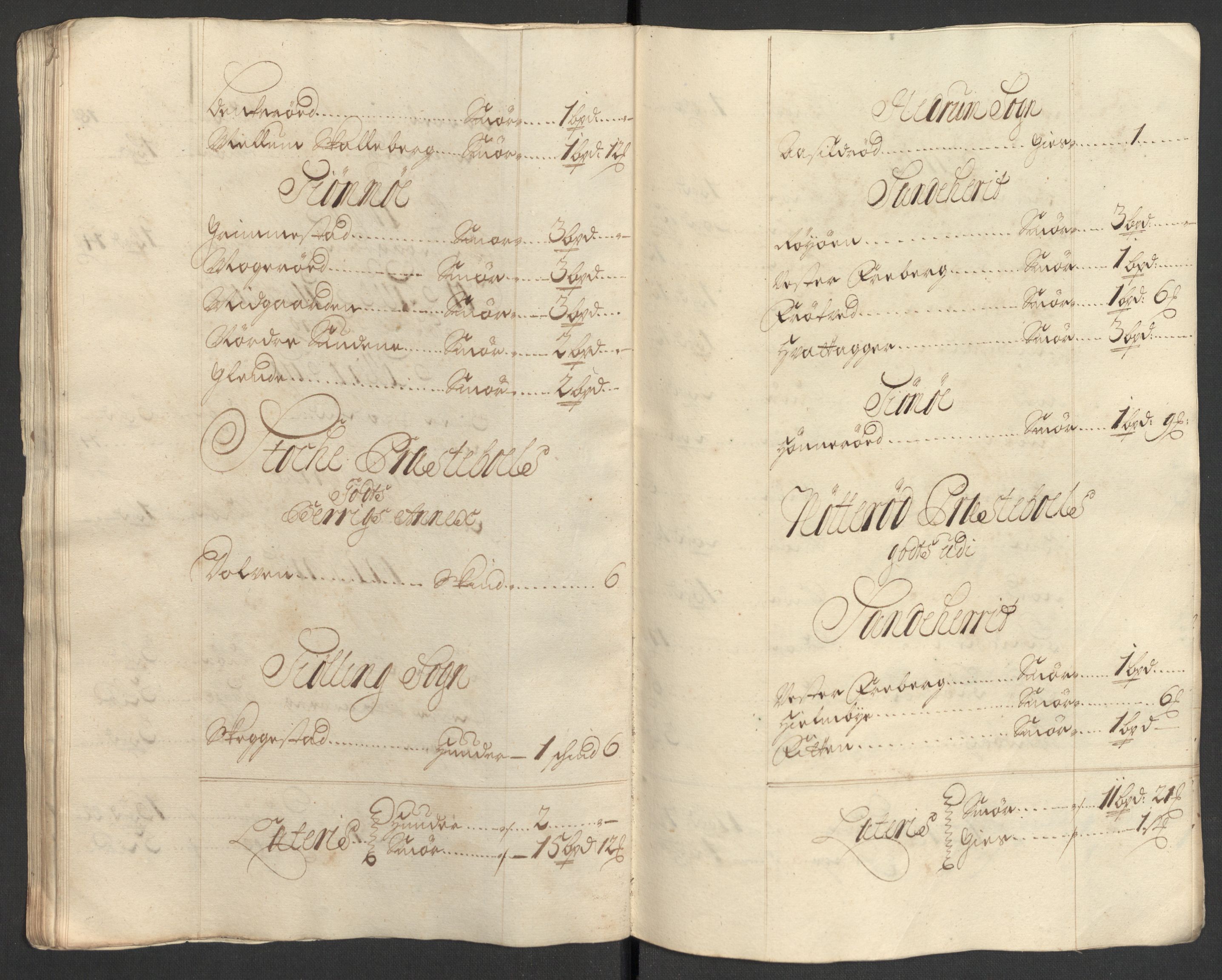 Rentekammeret inntil 1814, Reviderte regnskaper, Fogderegnskap, AV/RA-EA-4092/R33/L1976: Fogderegnskap Larvik grevskap, 1698-1701, p. 261