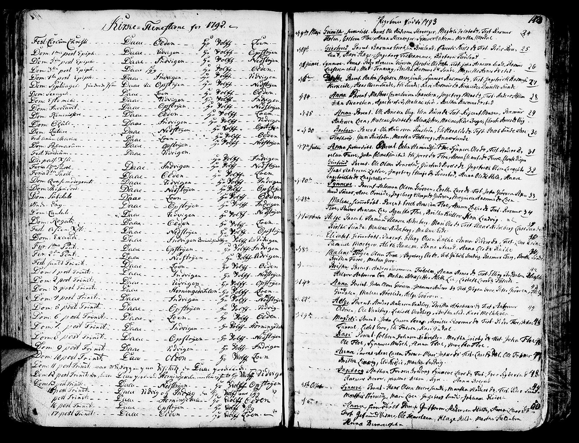 Innvik sokneprestembete, SAB/A-80501: Parish register (official) no. A 1, 1750-1816, p. 143