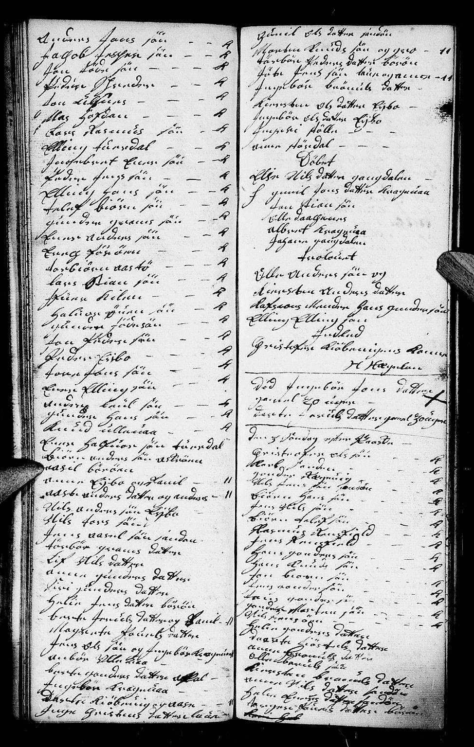 Dypvåg sokneprestkontor, AV/SAK-1111-0007/F/Fb/Fba/L0005: Parish register (copy) no. B 5, 1732-1746, p. 85