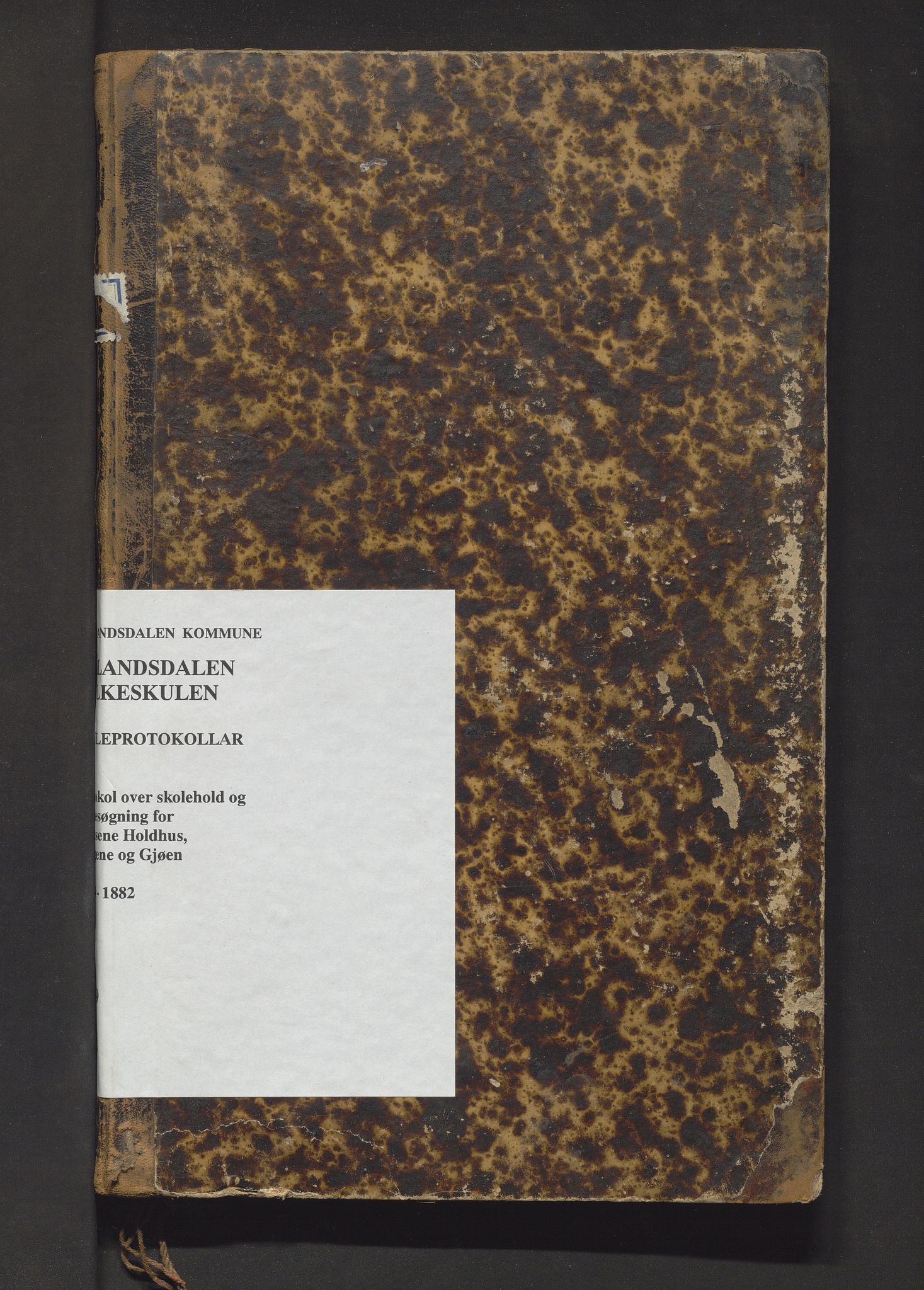 Hålandsdalen kommune. Barneskulane, IKAH/1239-231/F/Fa/L0004: Skuleprotokoll for Kirkebygden, Skogene og Gjøn krinsar i Fusa prestegjeld , 1864-1882