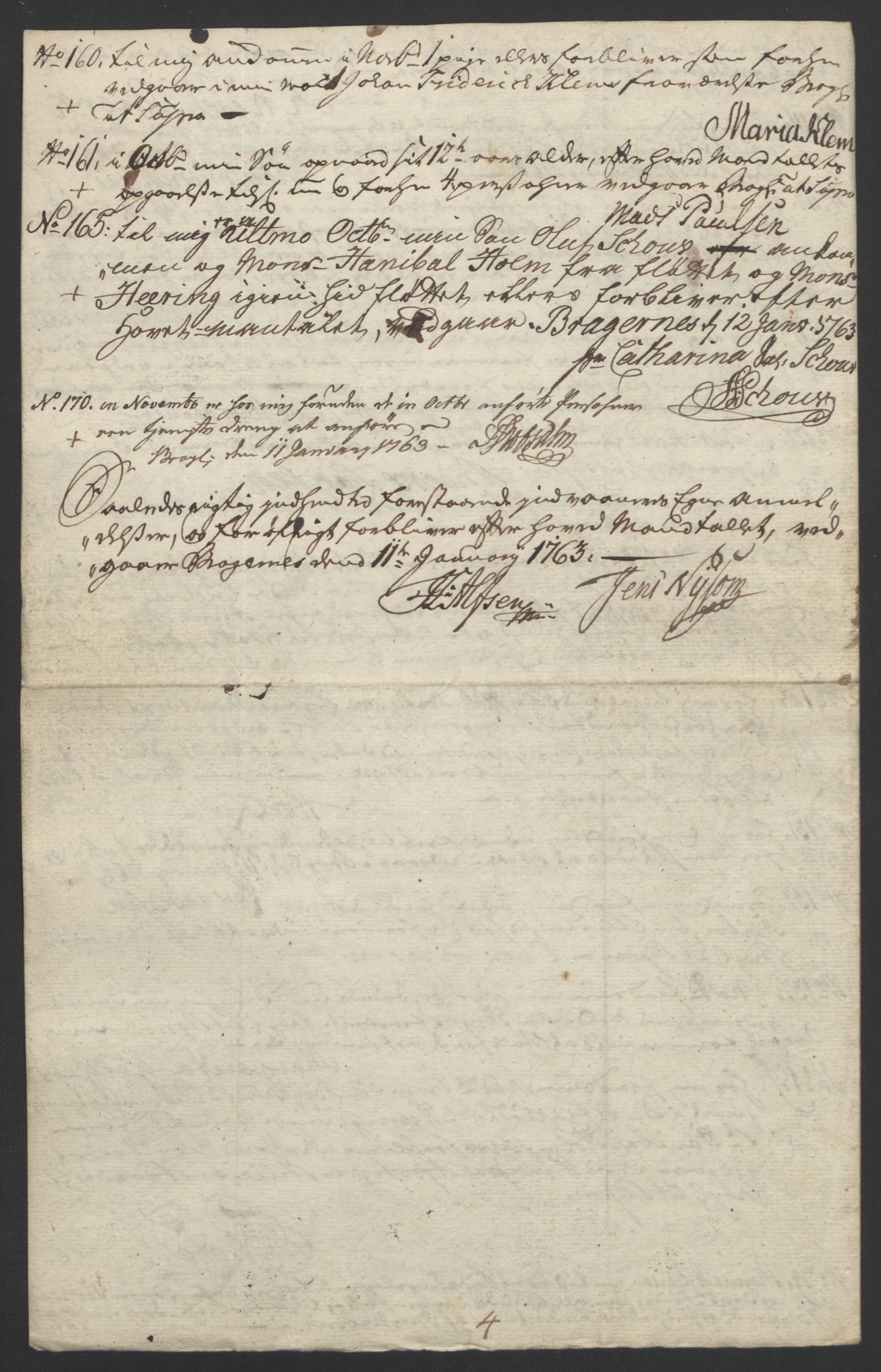 Rentekammeret inntil 1814, Reviderte regnskaper, Byregnskaper, AV/RA-EA-4066/R/Rf/L0119/0001: [F2] Kontribusjonsregnskap / Ekstraskatt, 1762-1767, p. 59