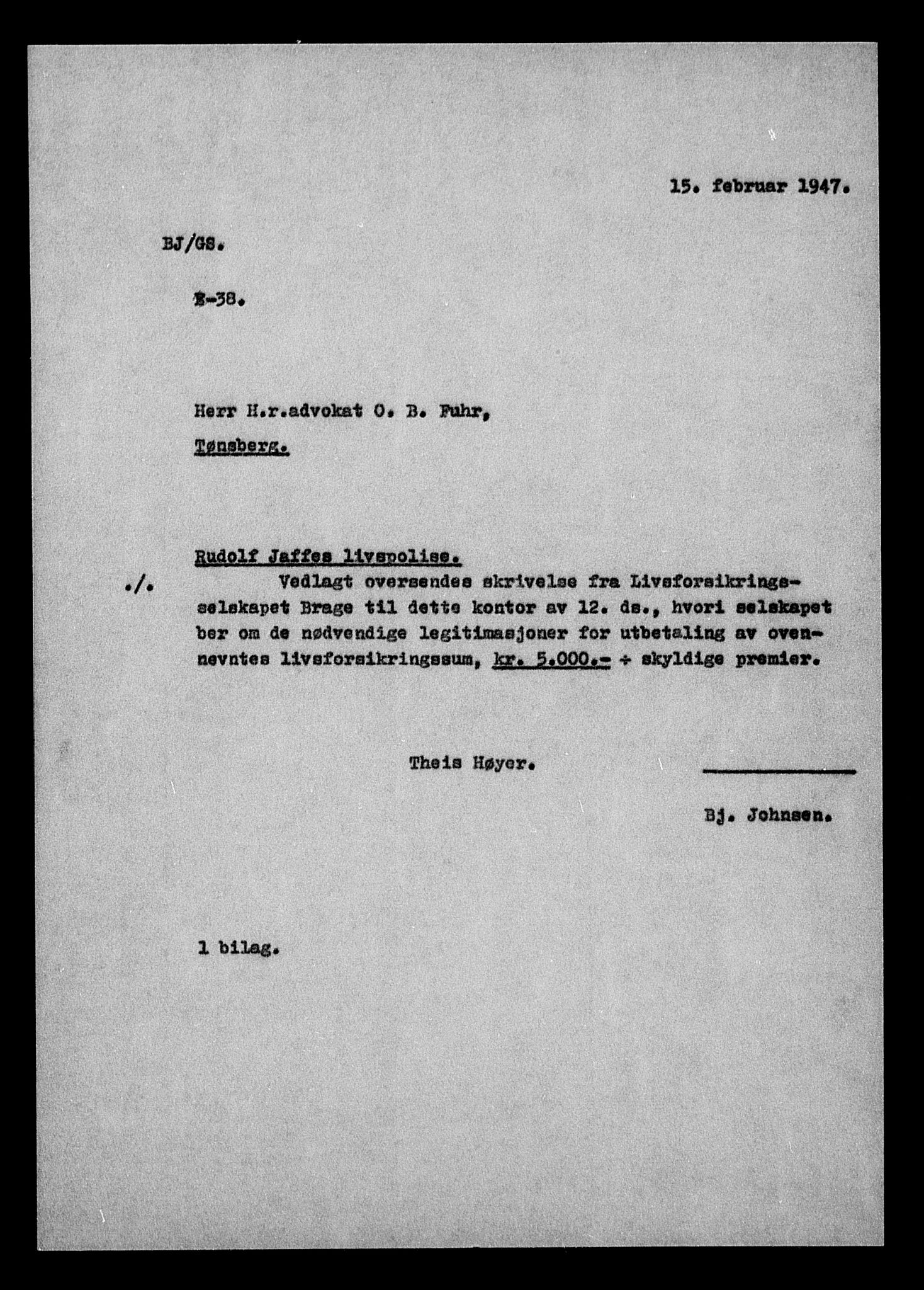 Justisdepartementet, Tilbakeføringskontoret for inndratte formuer, RA/S-1564/H/Hc/Hcd/L1000: --, 1945-1947, p. 622