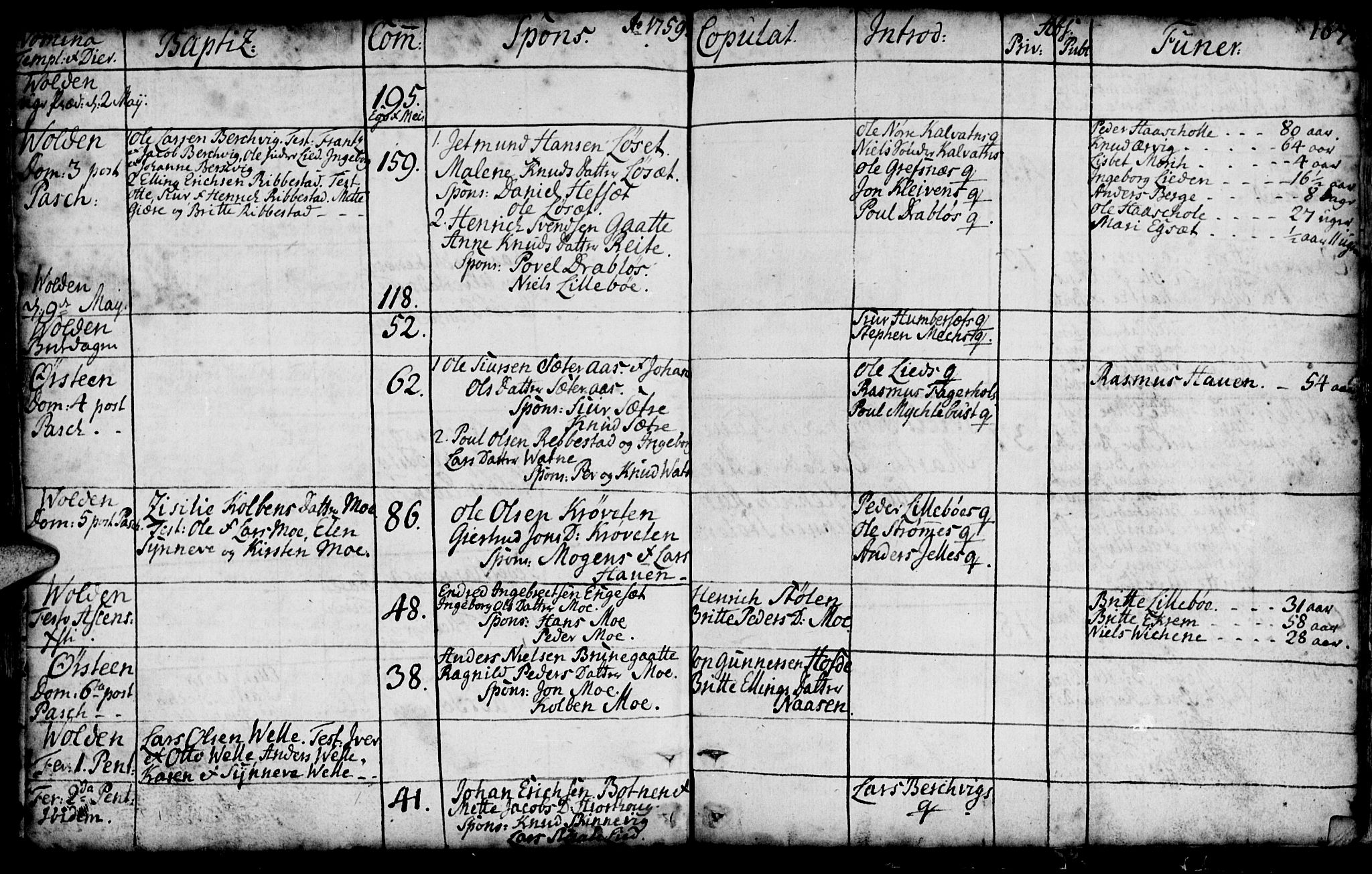 Ministerialprotokoller, klokkerbøker og fødselsregistre - Møre og Romsdal, AV/SAT-A-1454/511/L0135: Parish register (official) no. 511A02, 1741-1760, p. 167