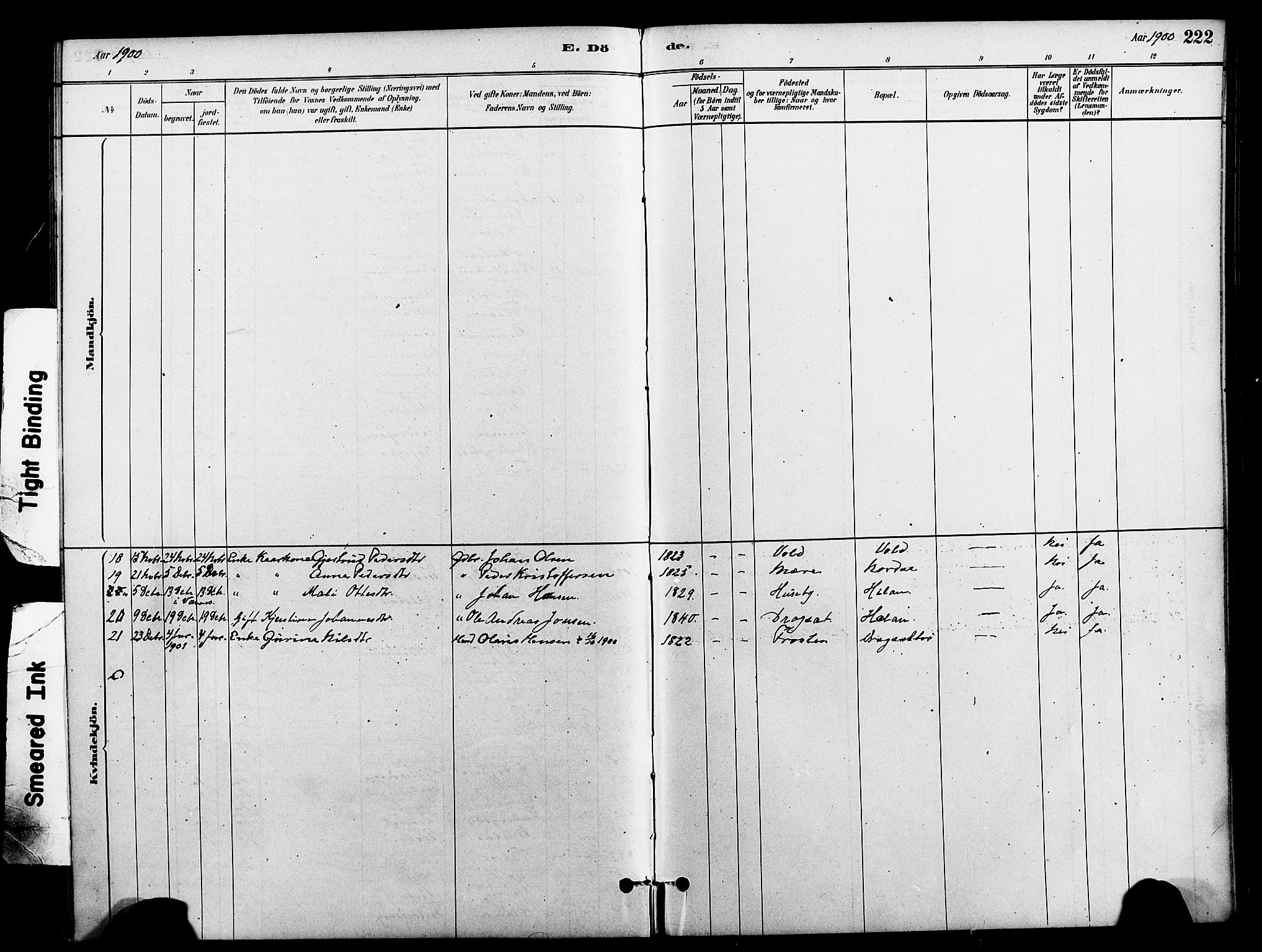 Ministerialprotokoller, klokkerbøker og fødselsregistre - Nord-Trøndelag, AV/SAT-A-1458/712/L0100: Parish register (official) no. 712A01, 1880-1900, p. 222