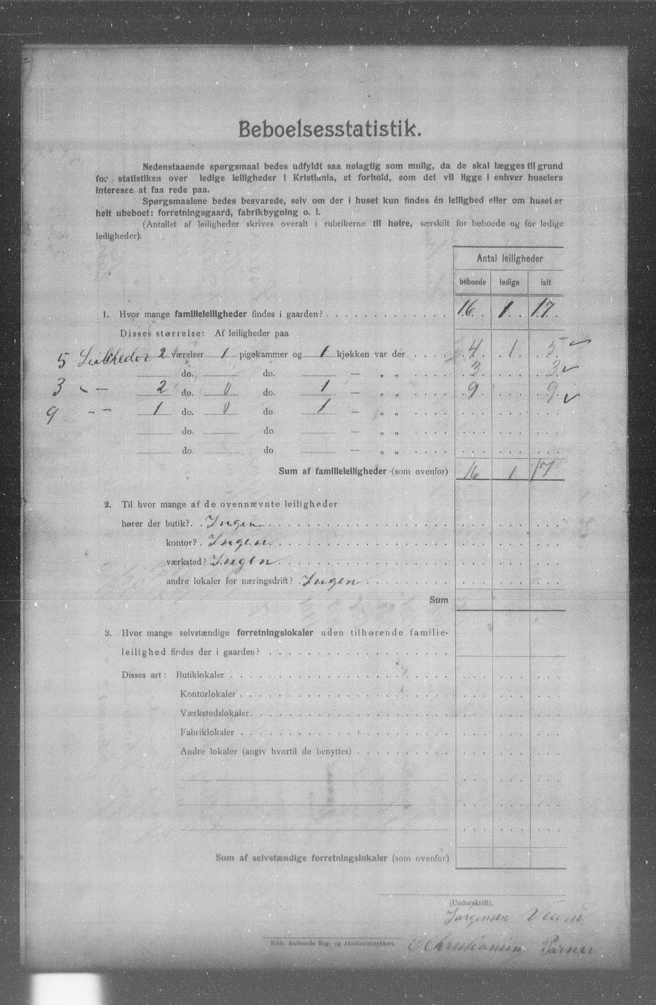 OBA, Municipal Census 1904 for Kristiania, 1904, p. 15578