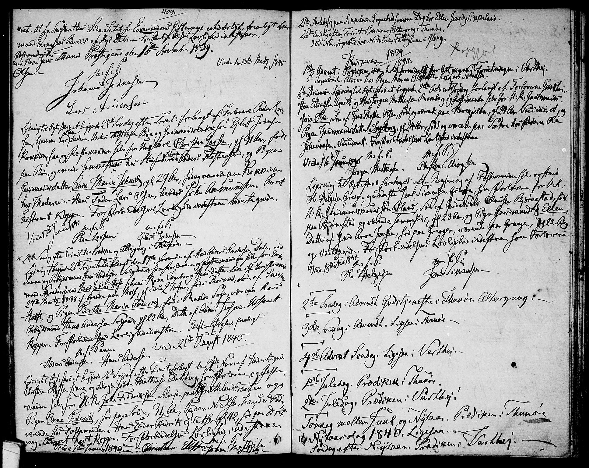 Tune prestekontor Kirkebøker, AV/SAO-A-2007/F/Fa/L0008: Parish register (official) no. 8, 1837-1841, p. 409