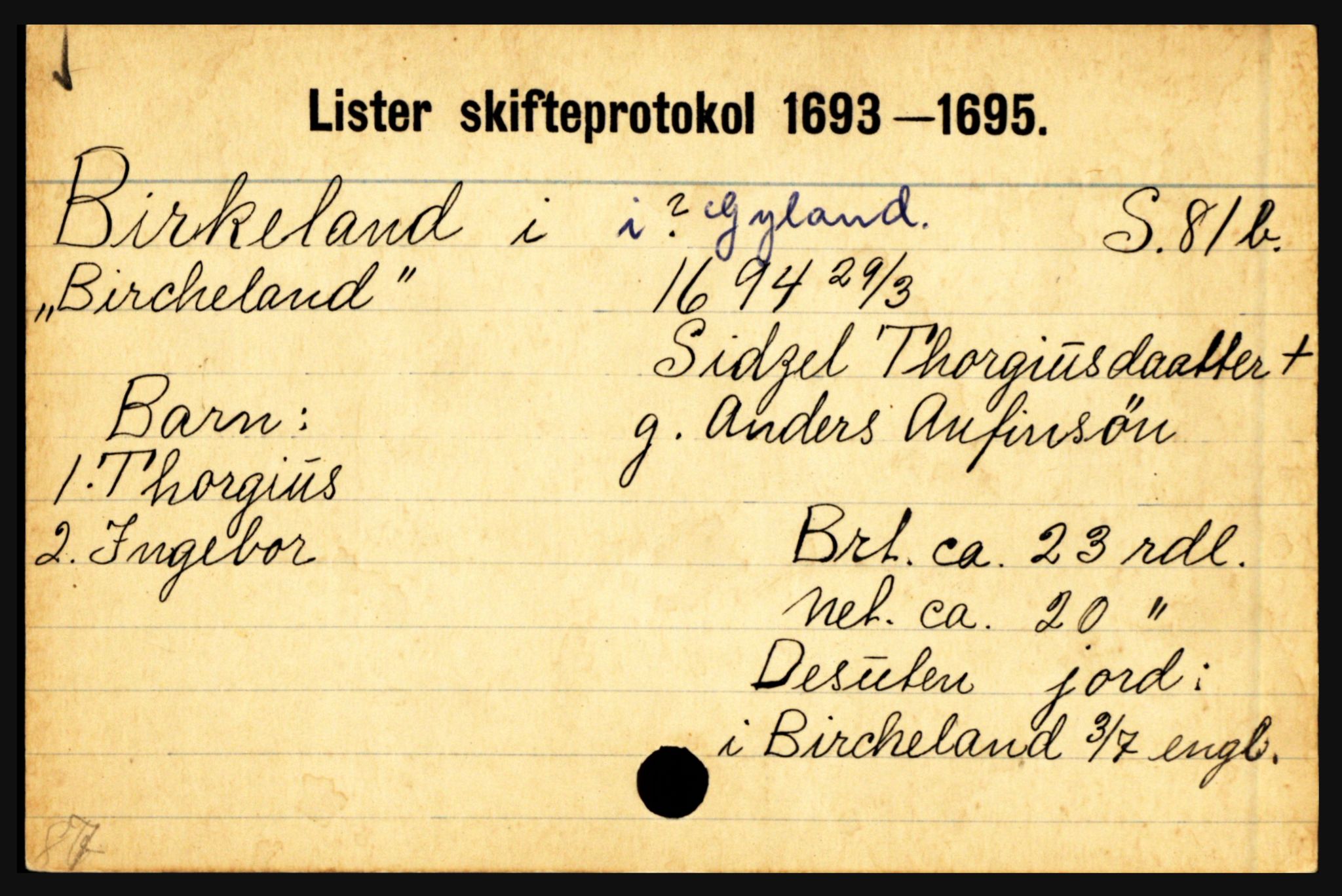 Lister sorenskriveri, AV/SAK-1221-0003/H, p. 1743