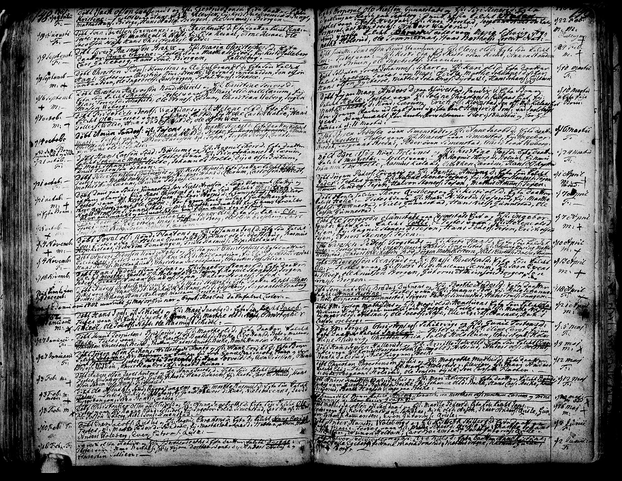 Sande Kirkebøker, AV/SAKO-A-53/F/Fa/L0001: Parish register (official) no. 1, 1753-1803, p. 148-149