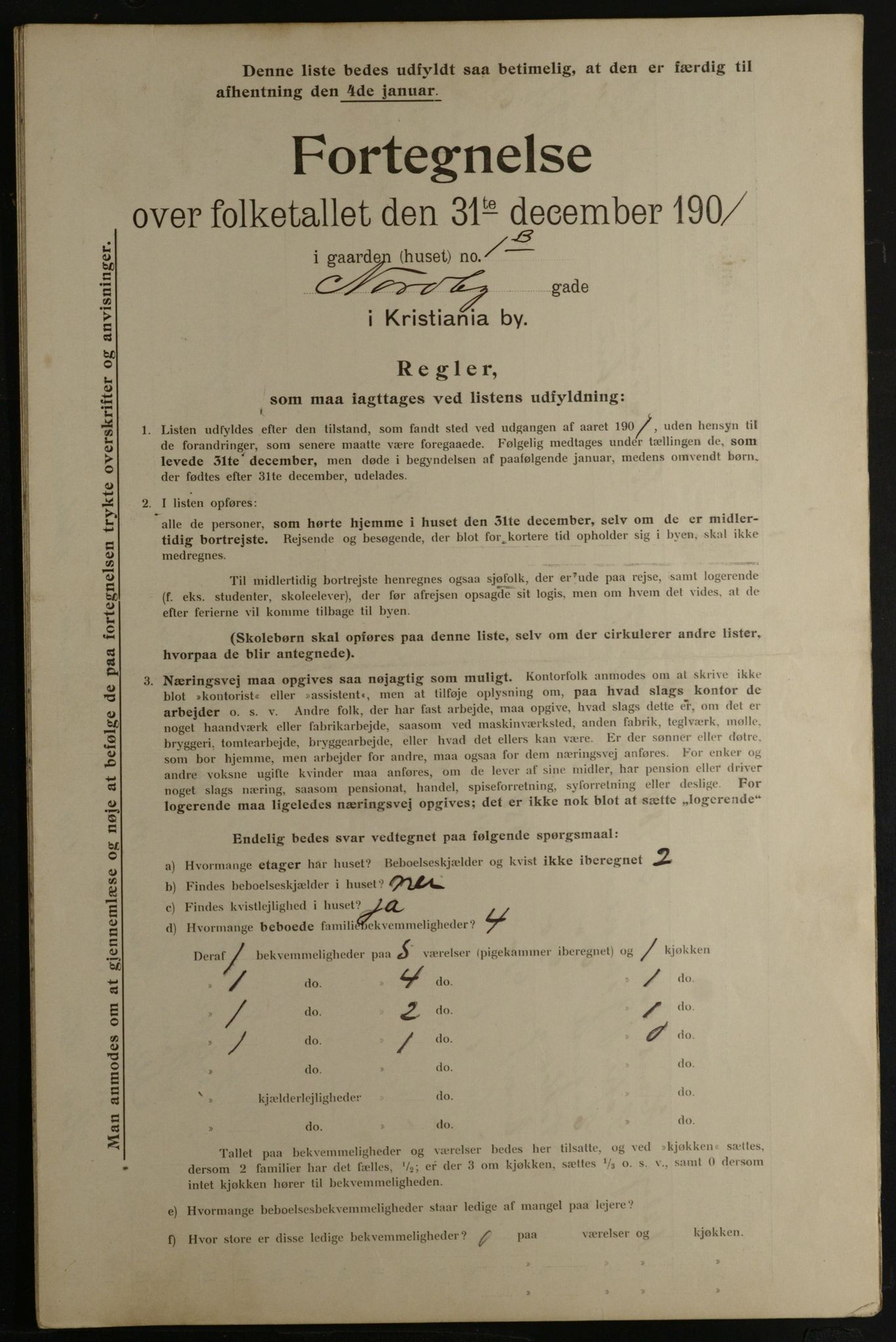 OBA, Municipal Census 1901 for Kristiania, 1901, p. 10967