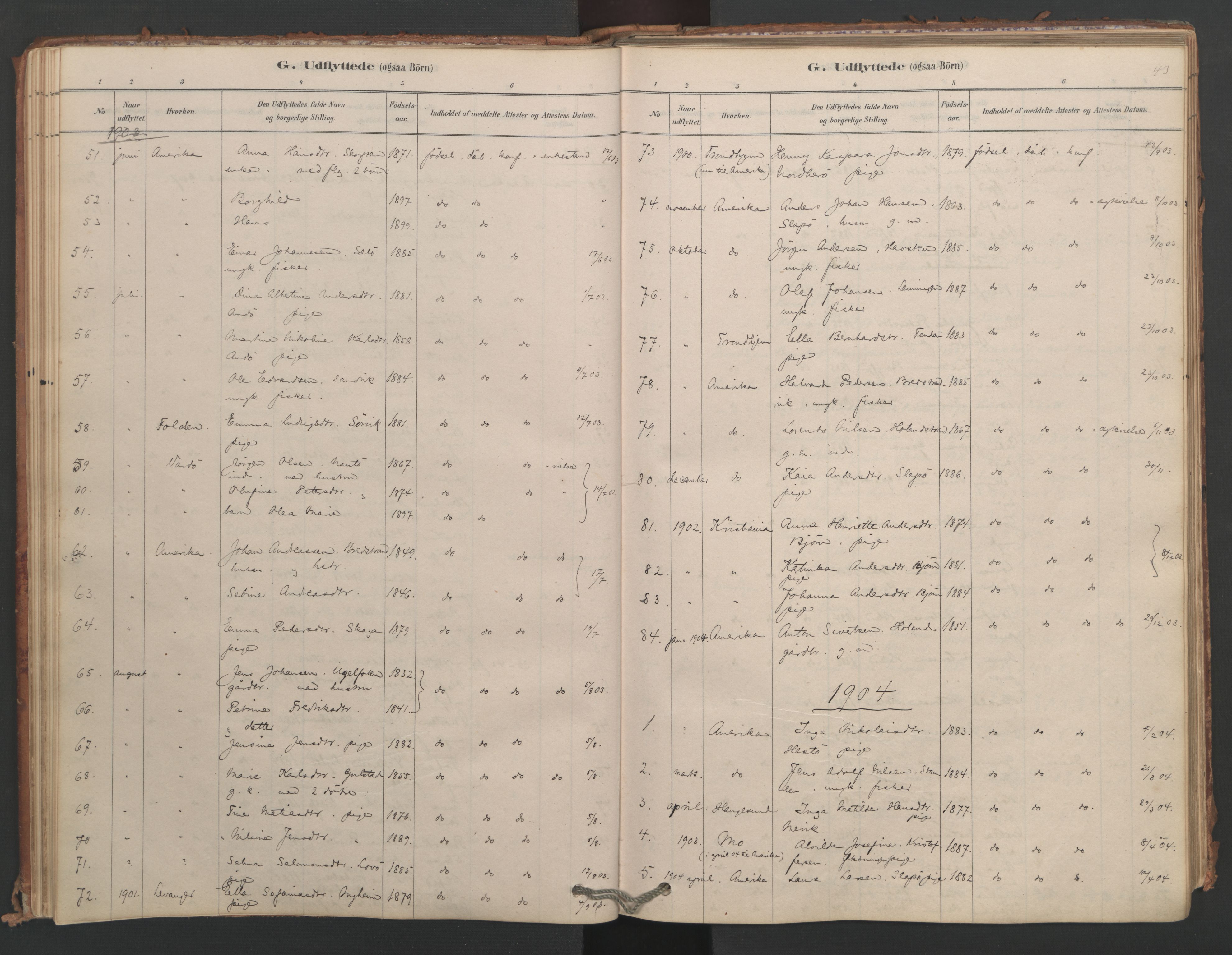 Ministerialprotokoller, klokkerbøker og fødselsregistre - Nordland, AV/SAT-A-1459/834/L0509: Parish register (official) no. 834A07, 1878-1937, p. 43
