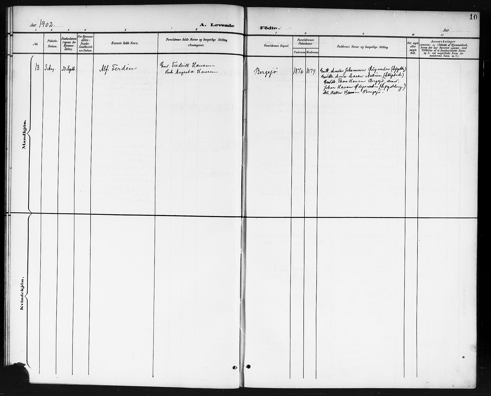 Våler prestekontor Kirkebøker, AV/SAO-A-11083/G/Gb/L0001: Parish register (copy) no. II 1, 1901-1916, p. 10