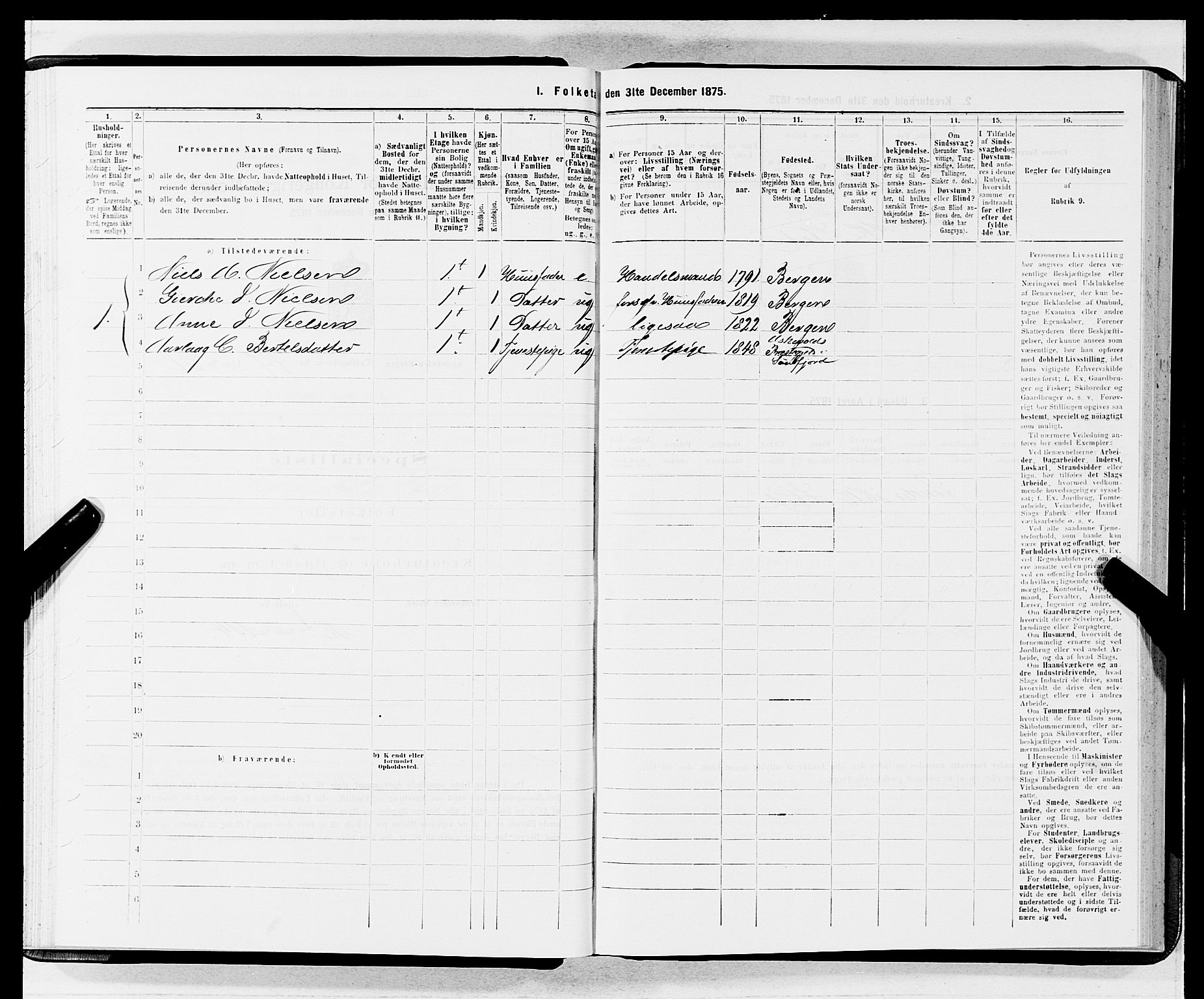 SAB, 1875 census for 1301 Bergen, 1875, p. 4170