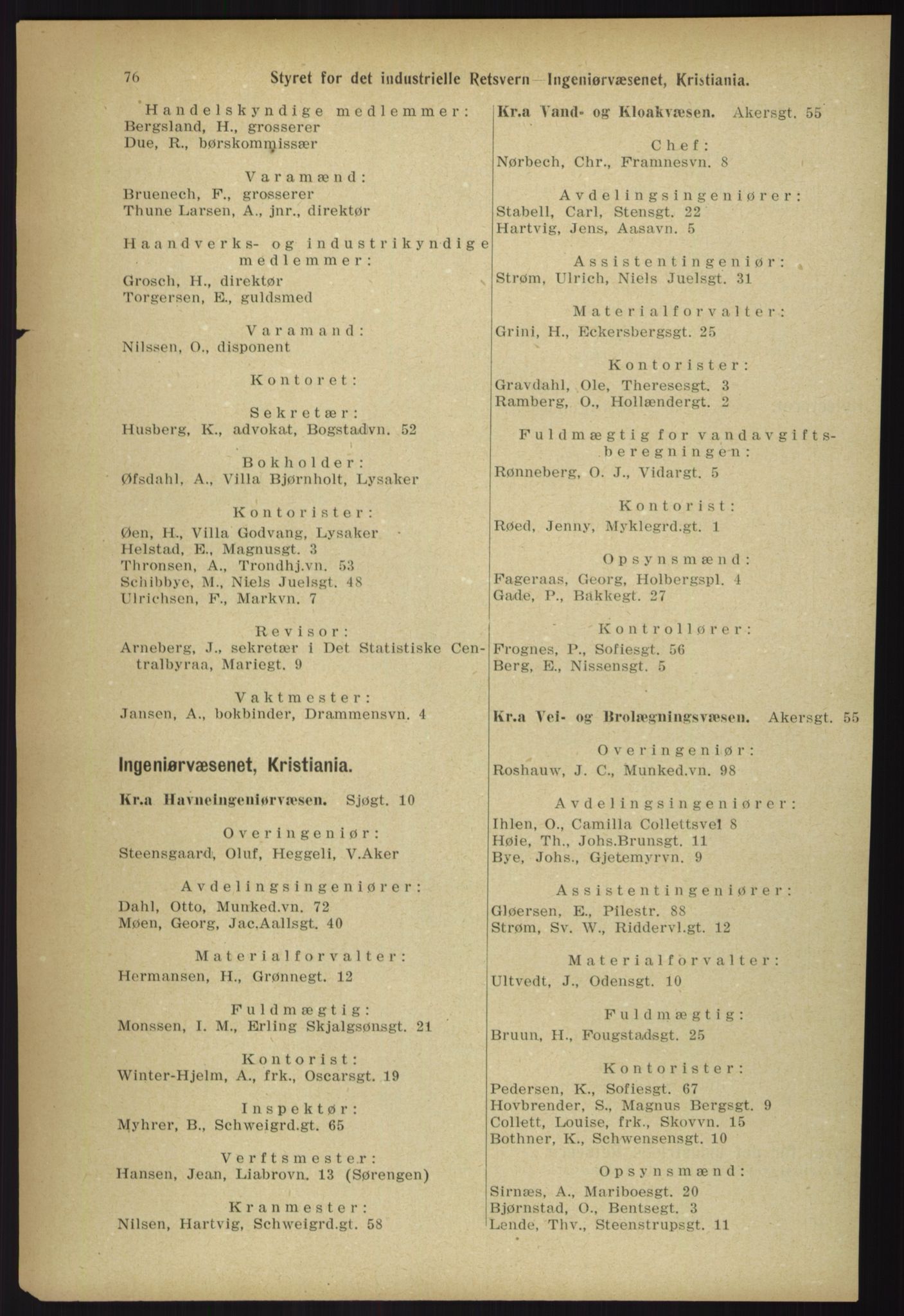Kristiania/Oslo adressebok, PUBL/-, 1918, p. 83
