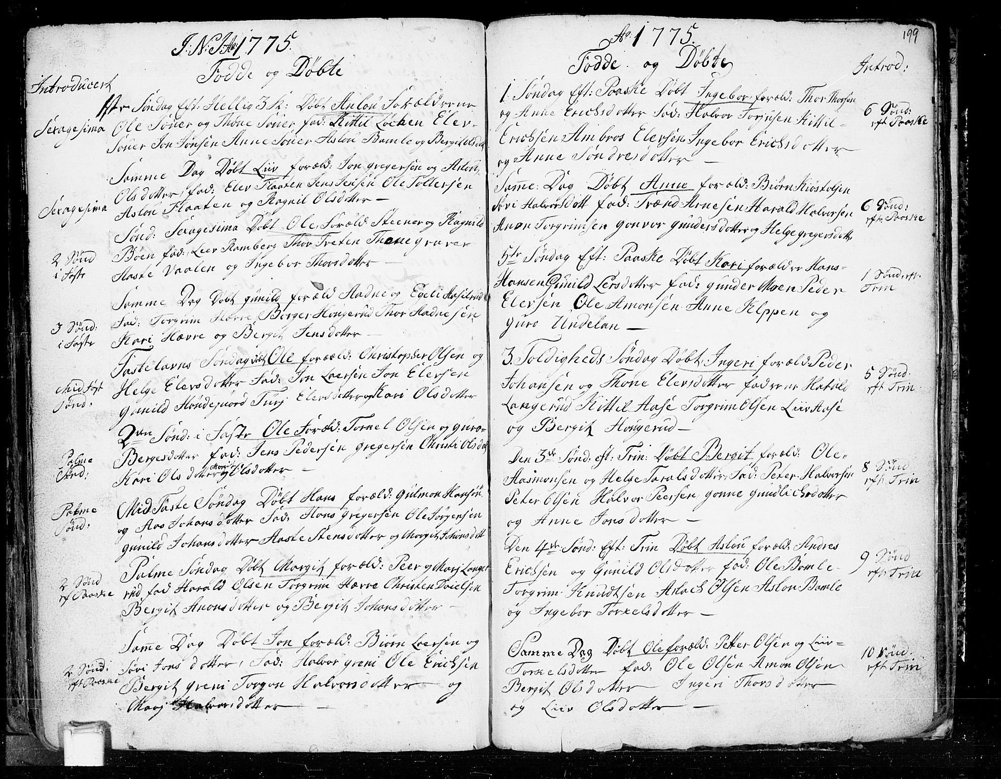 Heddal kirkebøker, SAKO/A-268/F/Fa/L0003: Parish register (official) no. I 3, 1723-1783, p. 199