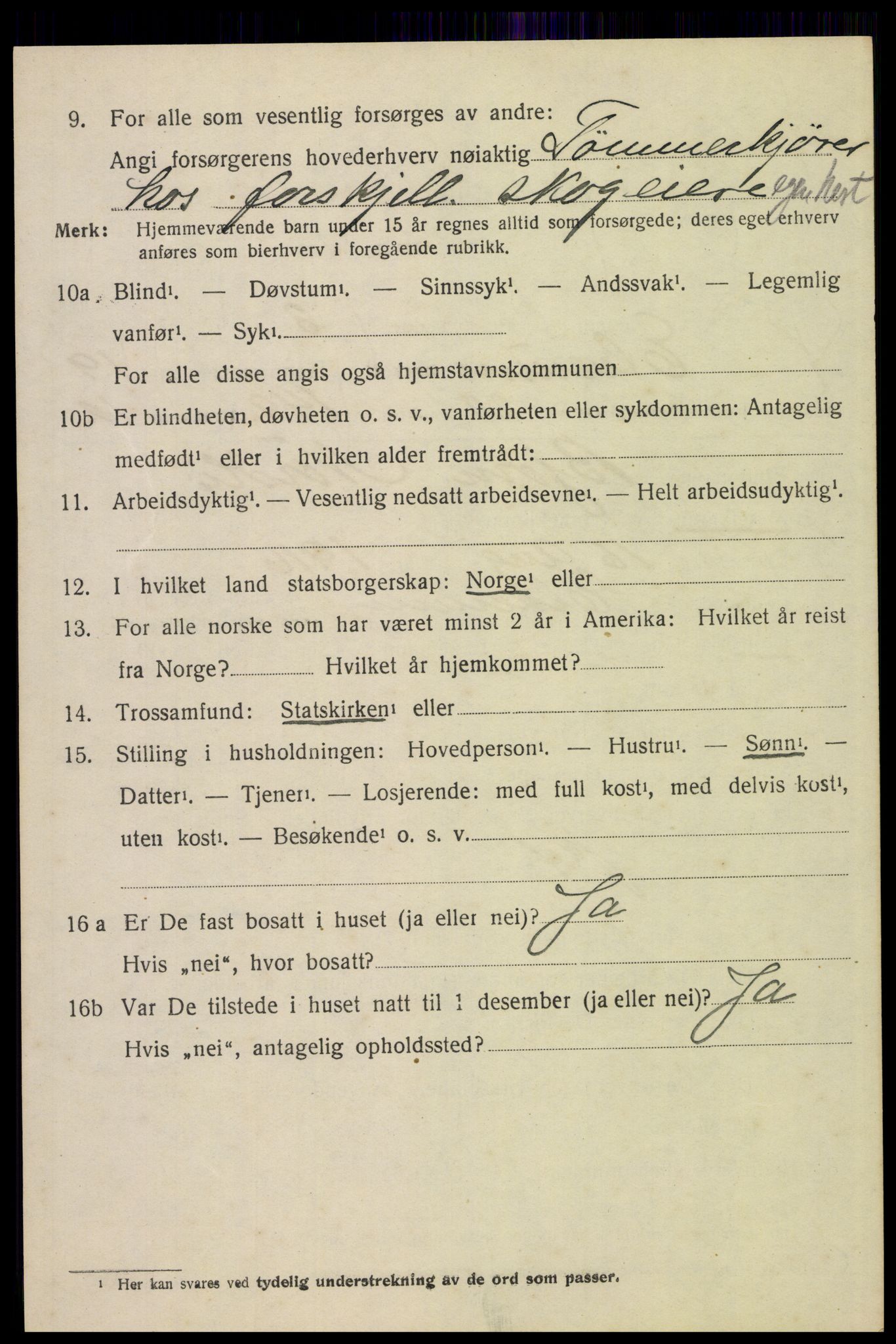 SAH, 1920 census for Elverum, 1920, p. 22765