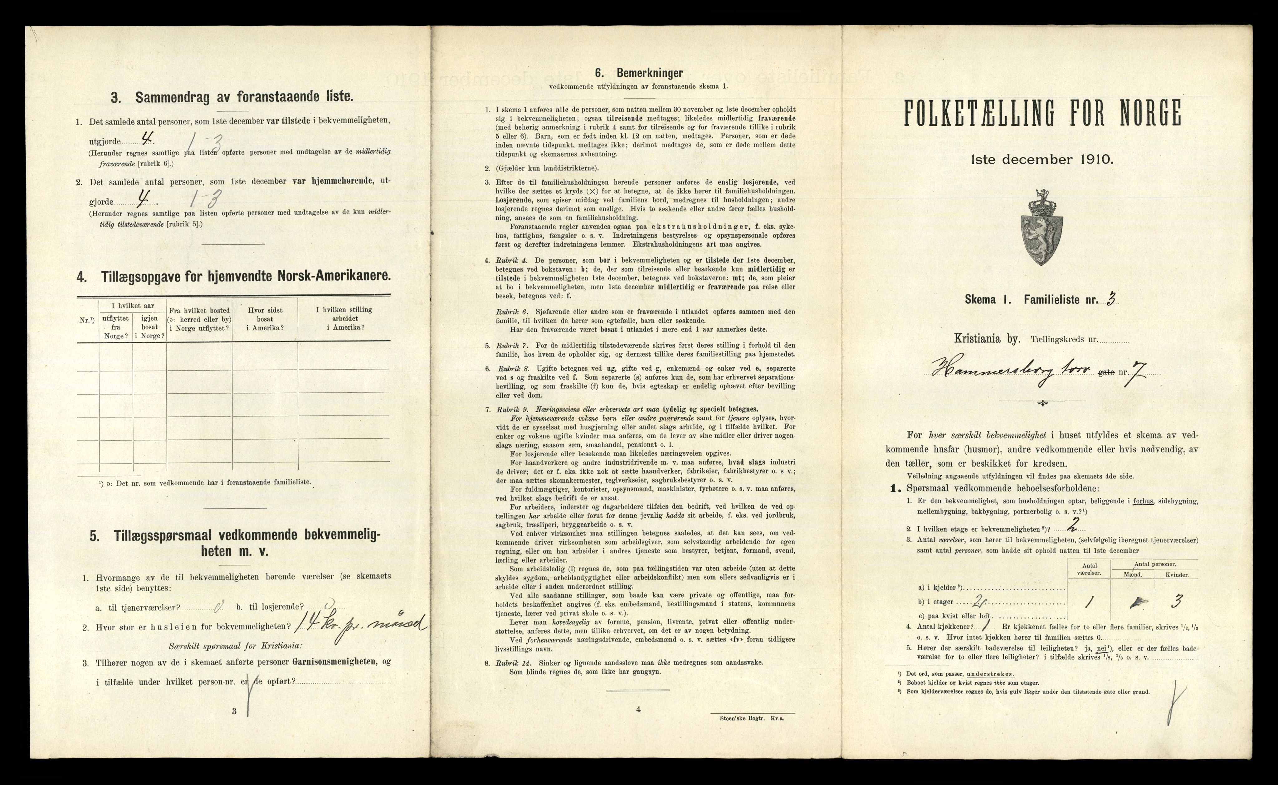 RA, 1910 census for Kristiania, 1910, p. 33411