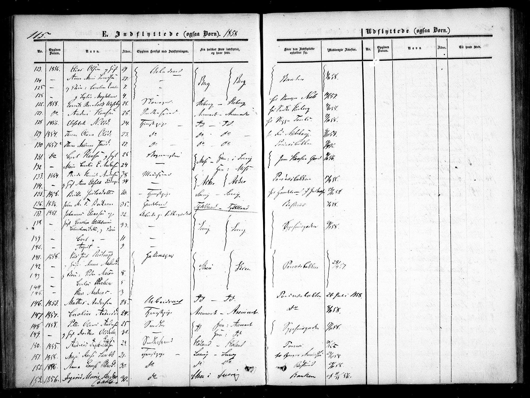 Halden prestekontor Kirkebøker, AV/SAO-A-10909/F/Fa/L0008: Parish register (official) no. I 8, 1857-1865, p. 115