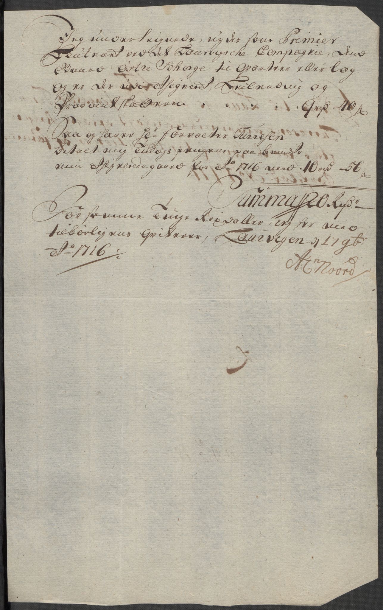 Rentekammeret inntil 1814, Reviderte regnskaper, Fogderegnskap, AV/RA-EA-4092/R33/L1987: Fogderegnskap Larvik grevskap, 1716-1717, p. 233