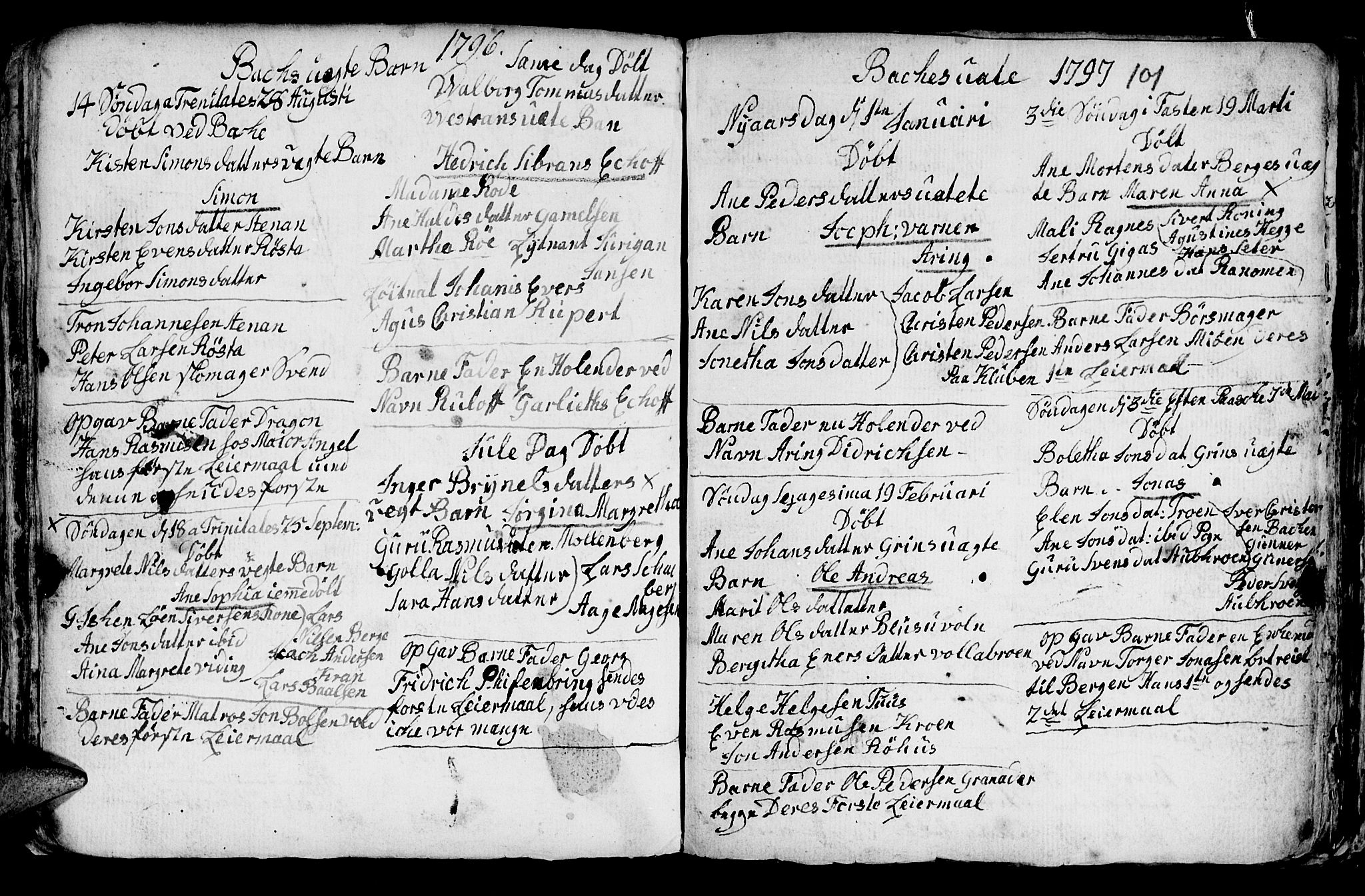 Ministerialprotokoller, klokkerbøker og fødselsregistre - Sør-Trøndelag, SAT/A-1456/604/L0218: Parish register (copy) no. 604C01, 1754-1819, p. 101